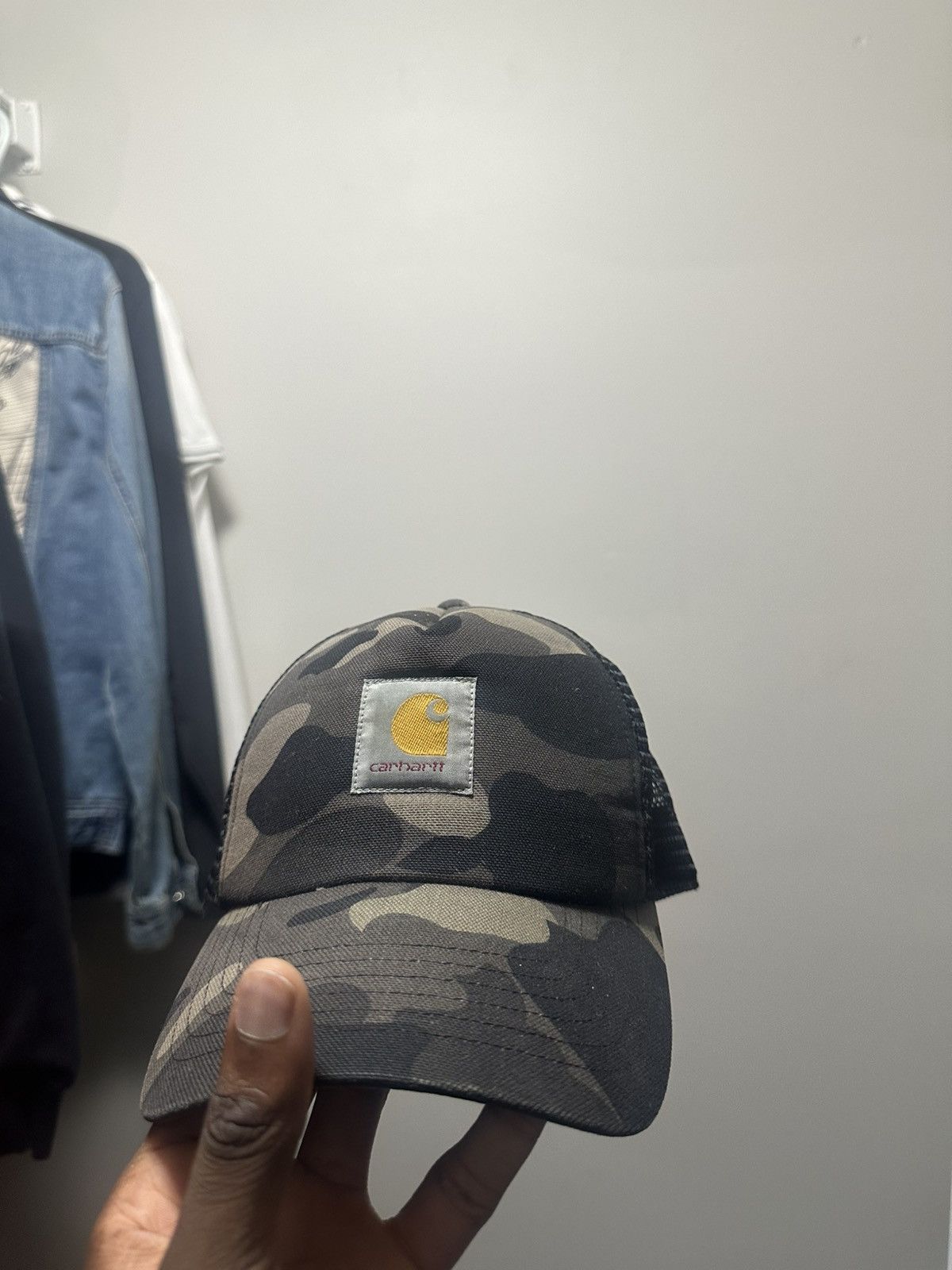 Bape × Carhartt Camo Trucker Hat Size ONE SIZE - 2 Thumbnail