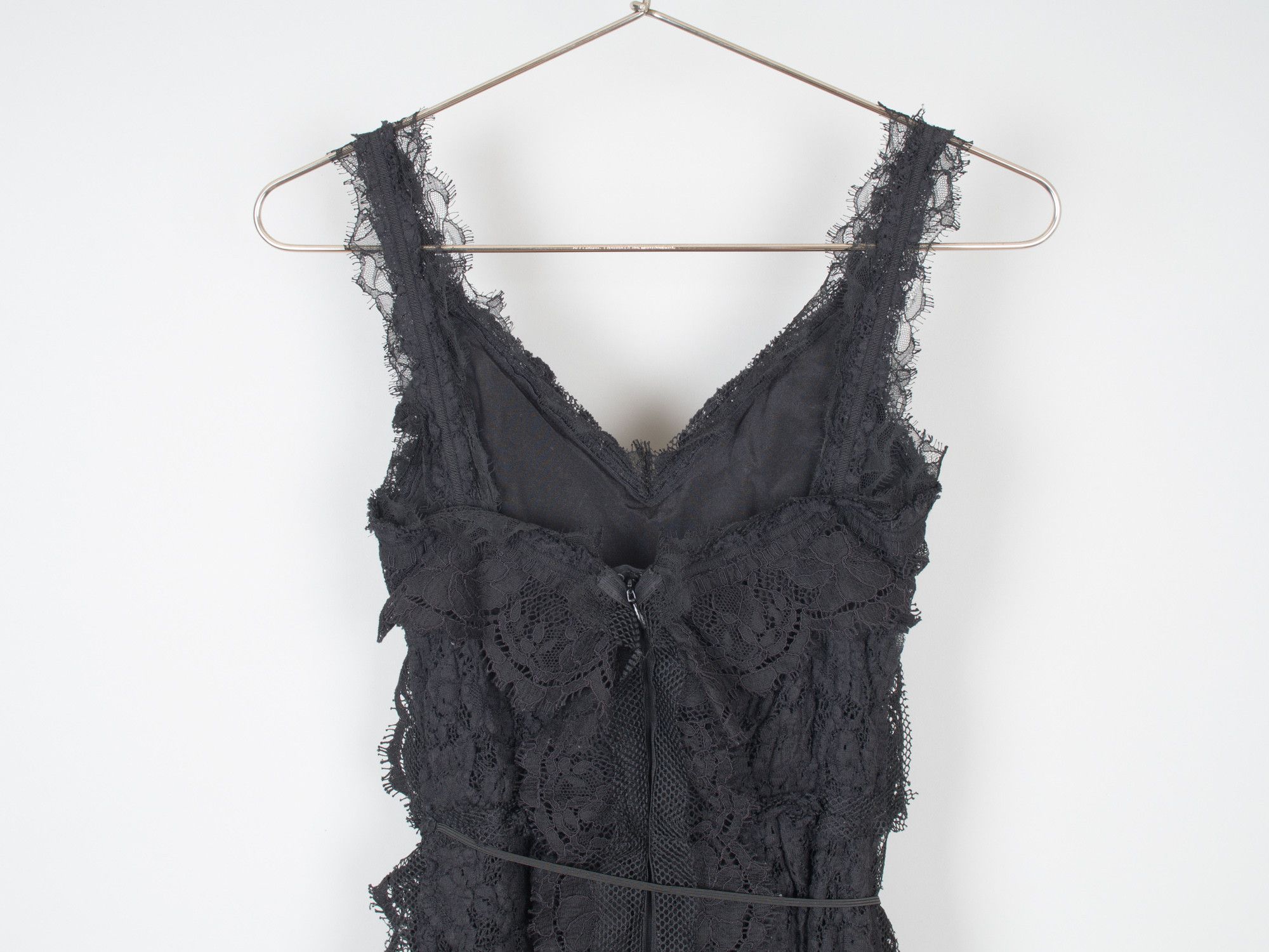 Lanvin Alber Elbaz Final Collection Mixed Lace Slip Dress Size S / US 4 / IT 40 - 8 Thumbnail