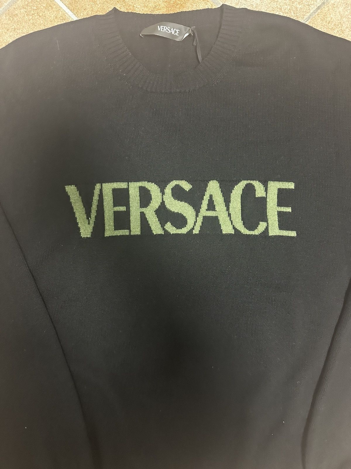 Versace Versace Black Logo Sweatshirt Size US XL / EU 56 / 4 - 3 Thumbnail