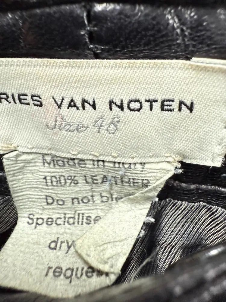 Dries Van Noten Sz 48 Dries Van Noten Leather Denim-2507 Size US 32 / EU 48 - 9 Thumbnail