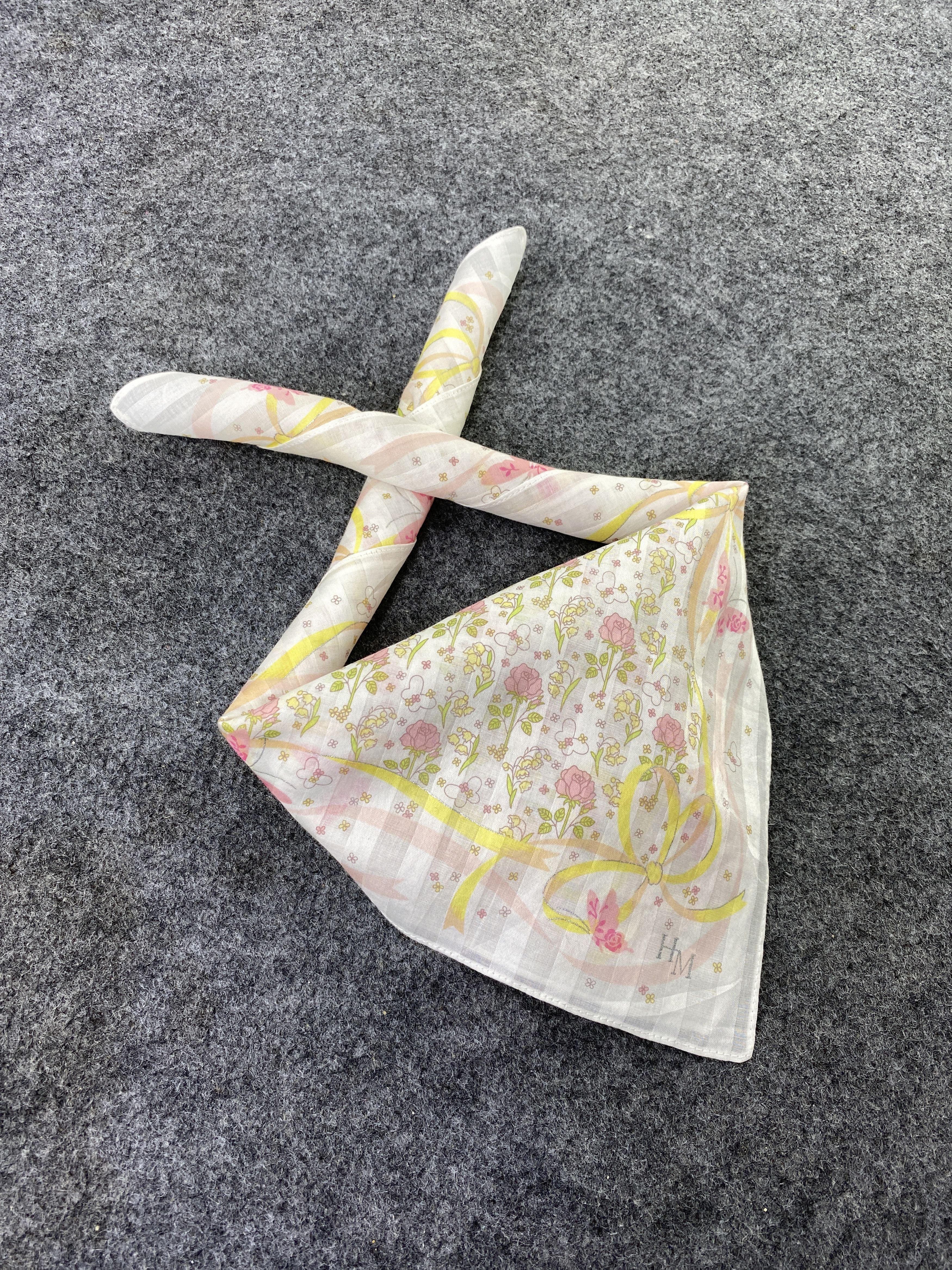 Hanae Mori × Vintage Hanae Mori Handkerchief / Bandana / Neckerchief-B213 Size ONE SIZE - 1 Thumbnail