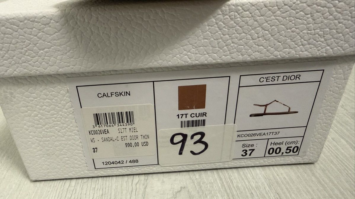 Dior C’est Dior leather sandals Size US 7 / IT 37 - 2 Thumbnail
