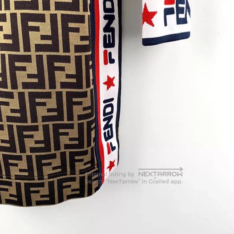 Fendi Fendi Deep Brown Classic F Logo Monogram Cotton Off-the-Sh Size XS / US 0-2 / IT 36-38 - 6 Thumbnail