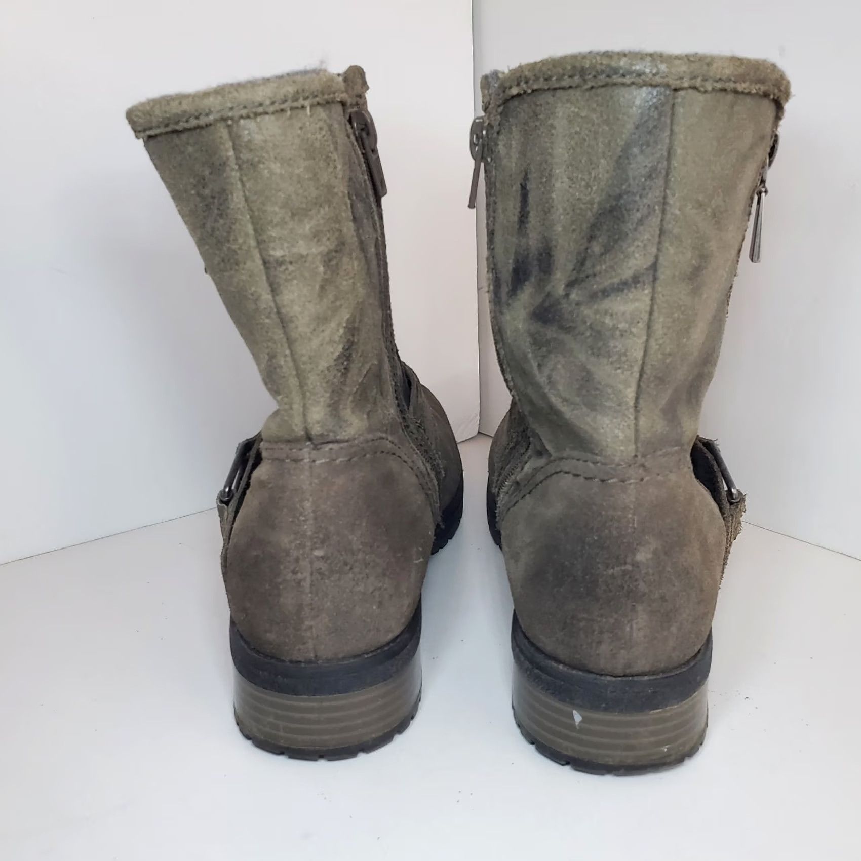 Clarks Clarks Rise Suede Gray Boot Womens Size 8.5 Buckle Ankle Biker Grunge Moto City Casual Size US 6 / IT 36 - 5 Thumbnail