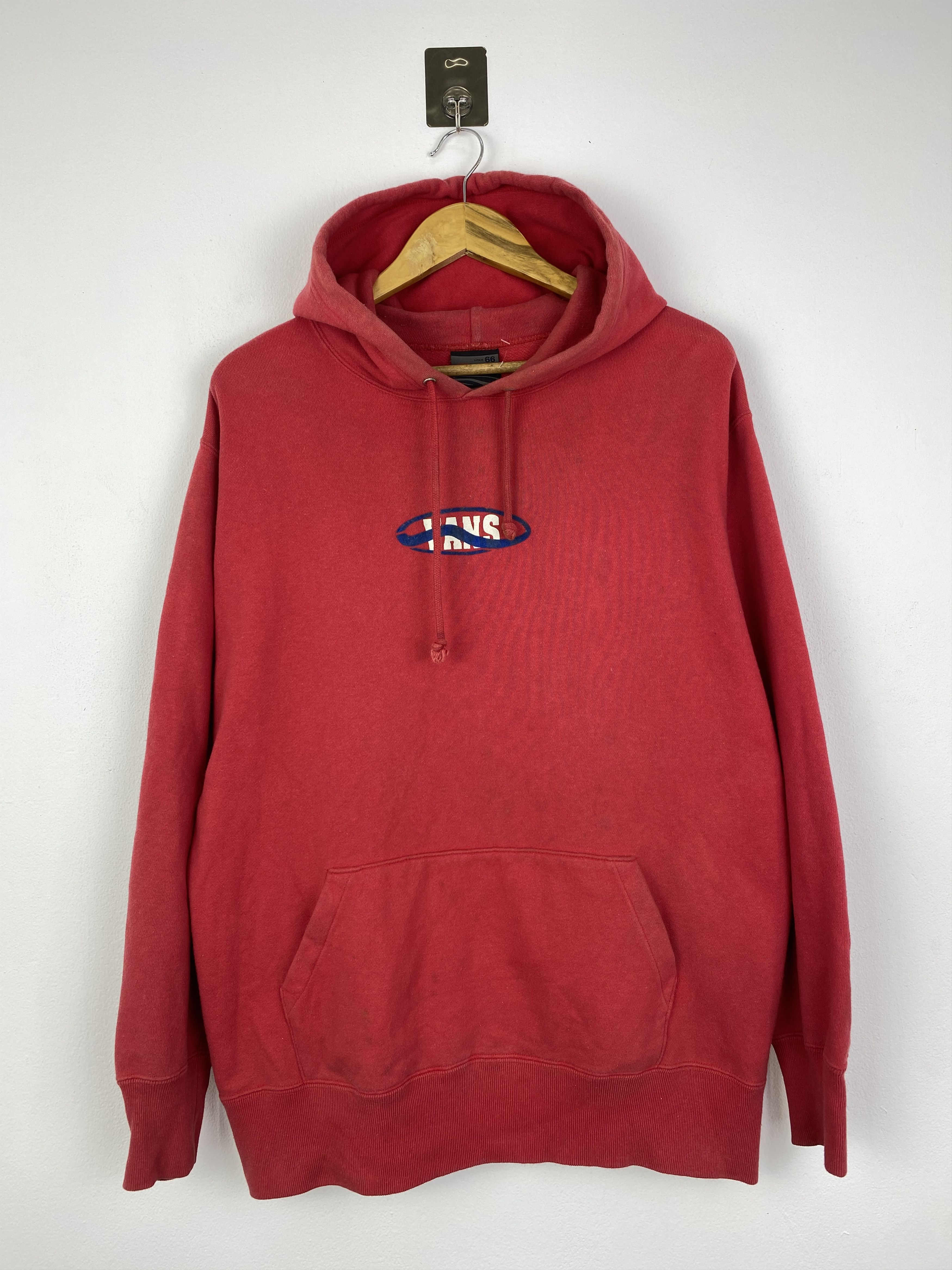 Vans Vintage Vans Central Logo Hoodie Pull Over SH0101 Size US L / EU 52-54 / 3 - 1 Thumbnail