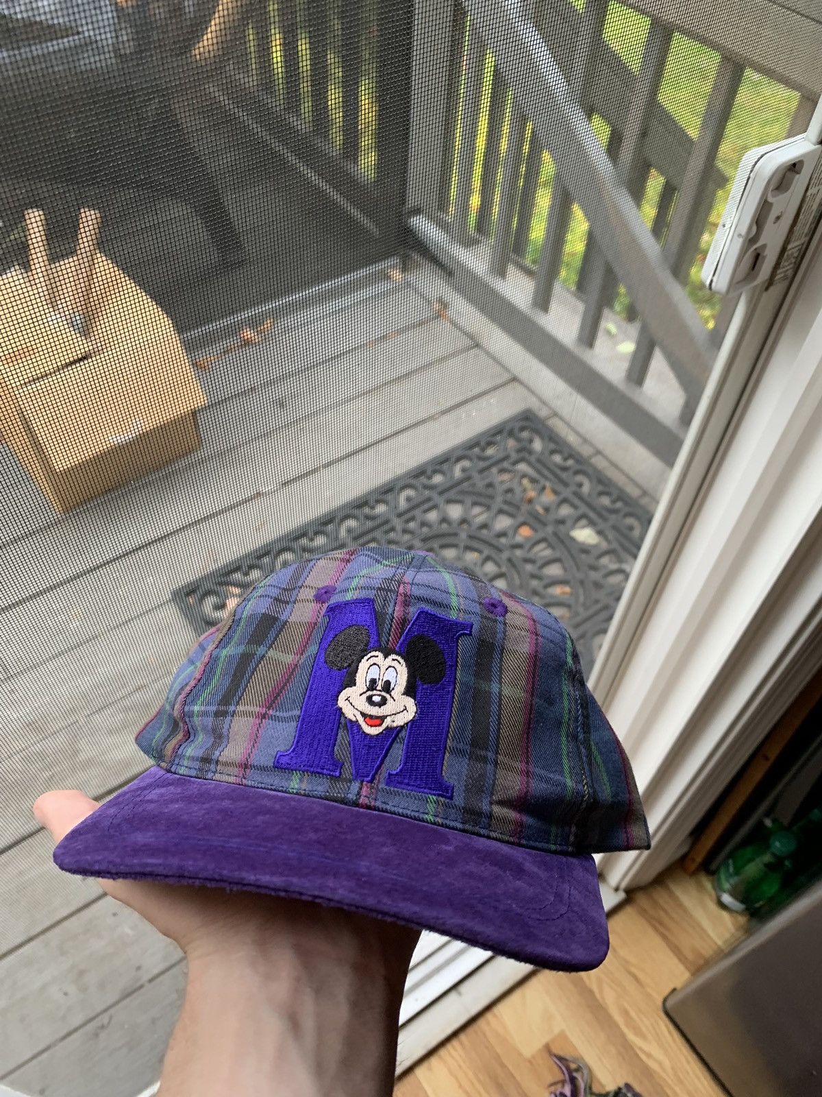 Disney × Mickey Mouse × Vintage Vintage Plaid Mickey ‘M’ Hat Size ONE SIZE - 1 Thumbnail