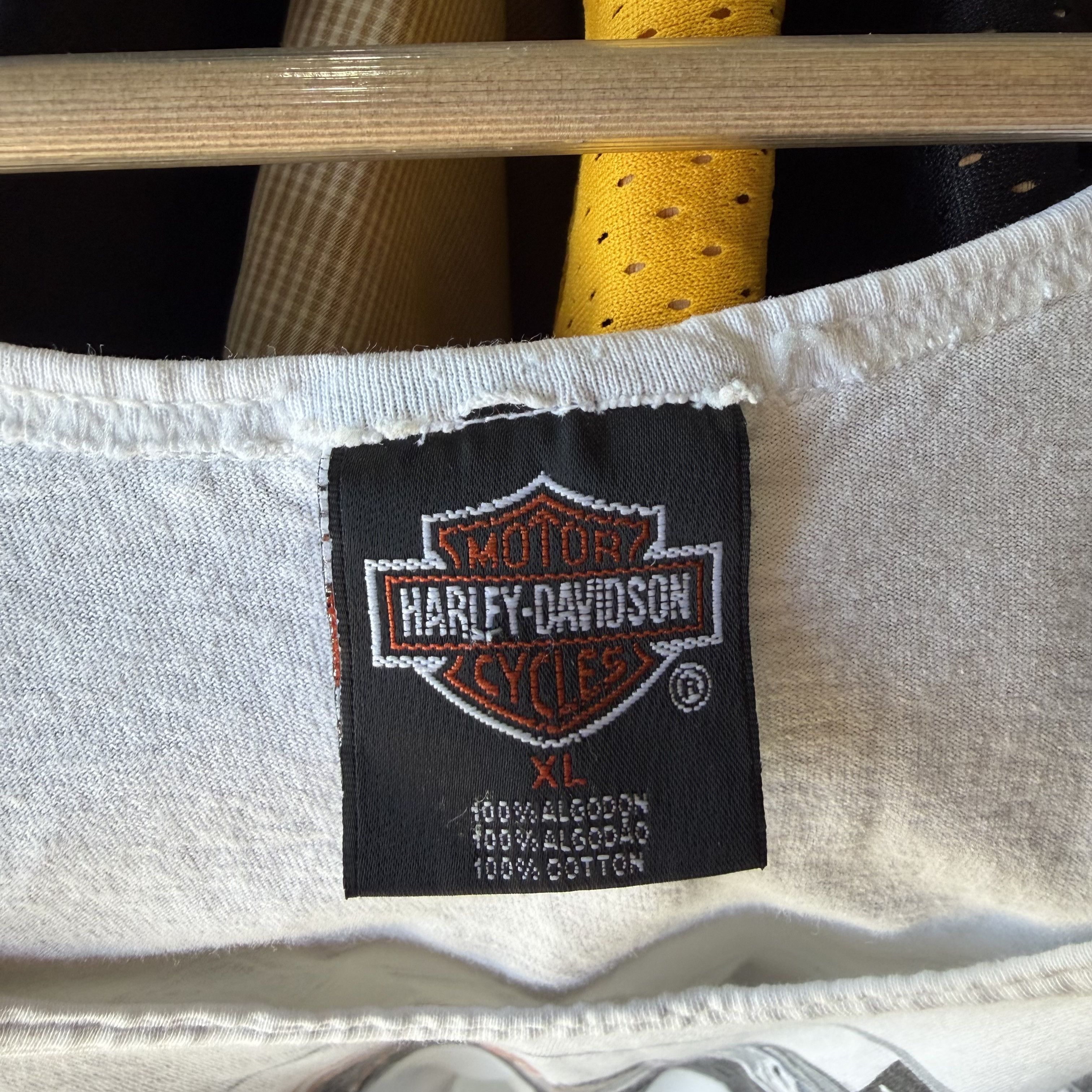 Harley Davidson Vintage Harley Davidson Tank Top Mens XL White Double Sided Size US XL / EU 56 / 4 - 6 Thumbnail