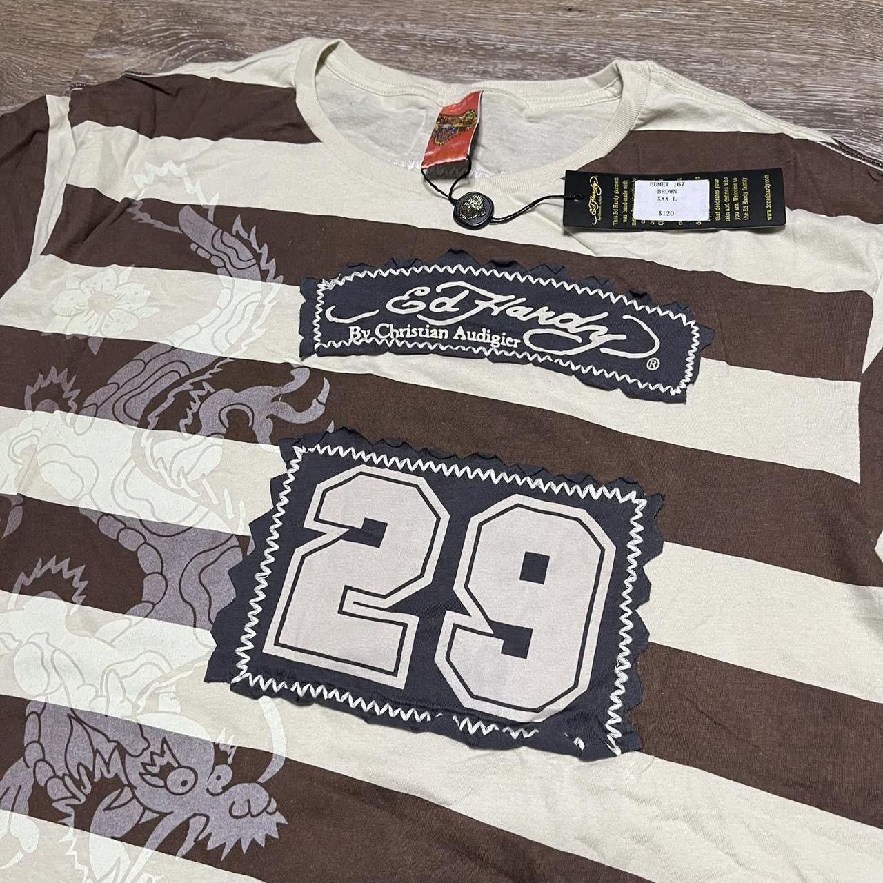 Ed Hardy RARE y2k ed hardy striped tee Size US XXL / EU 58 / 5 - 3 Thumbnail