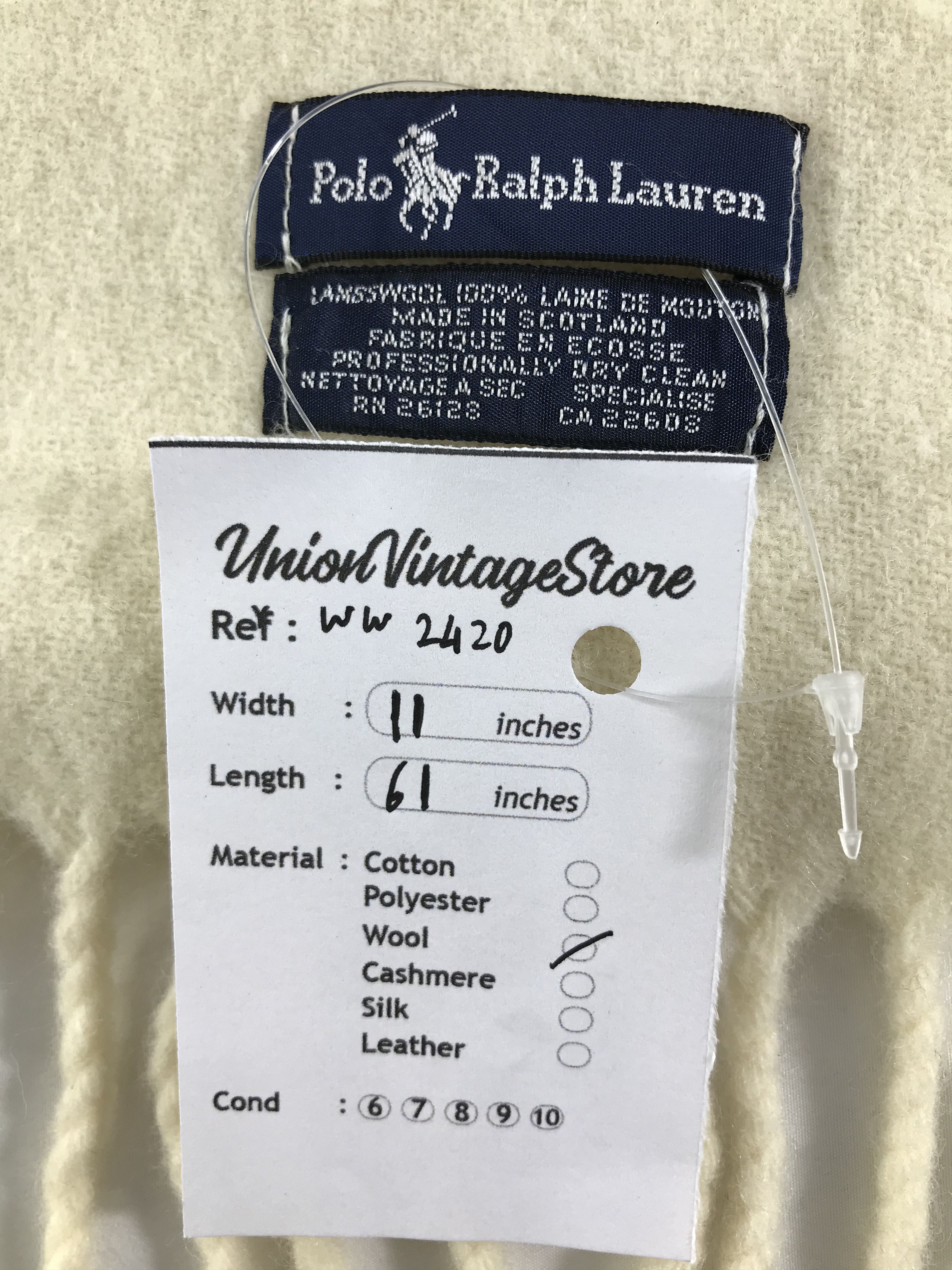Polo Ralph Lauren × Vintage Polo Ralph Lauren Scarf / Muffler / Neckwear - WW2420 Size ONE SIZE - 5 Thumbnail