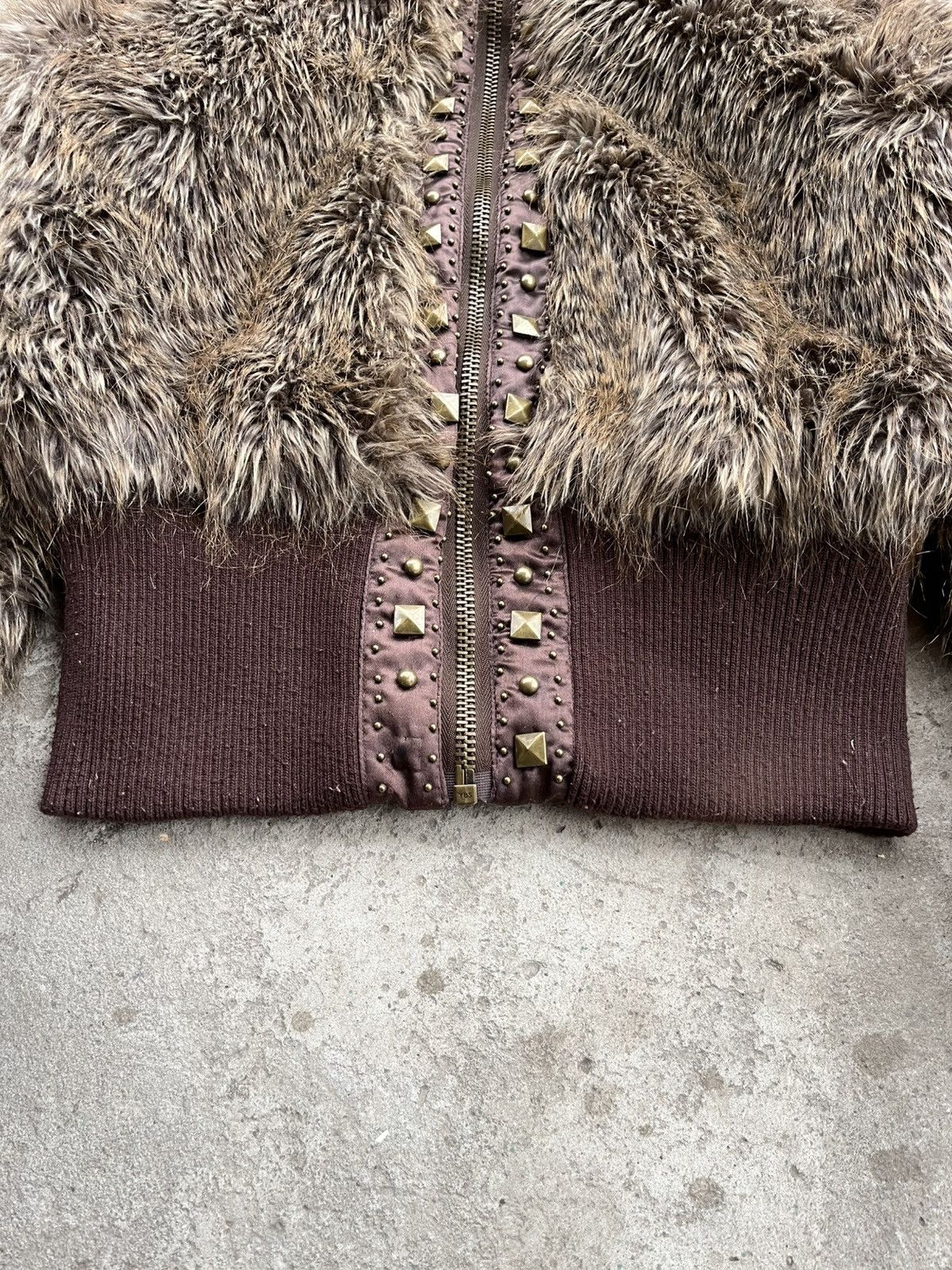 20471120 × If Six Was Nine × Le Grande Bleu (L.G.B.) Vintage Japanese Cropped Eco Fur Faux Fluffy Jacket Coat Y2K Size M / US 6-8 / IT 42-44 - 6 Thumbnail