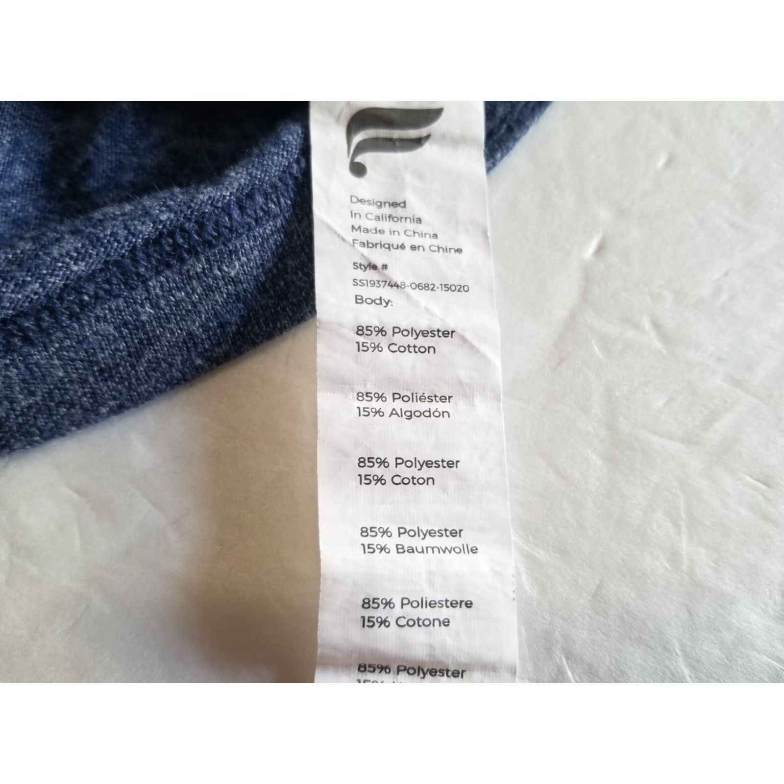 Fabletics VINTAGE Fabletics Shirt T-Shirt Short Sleeve Blue Men Small Crew Neck California Sports Graphic Print Logo Size US S / EU 44-46 / 1 - 7 Thumbnail