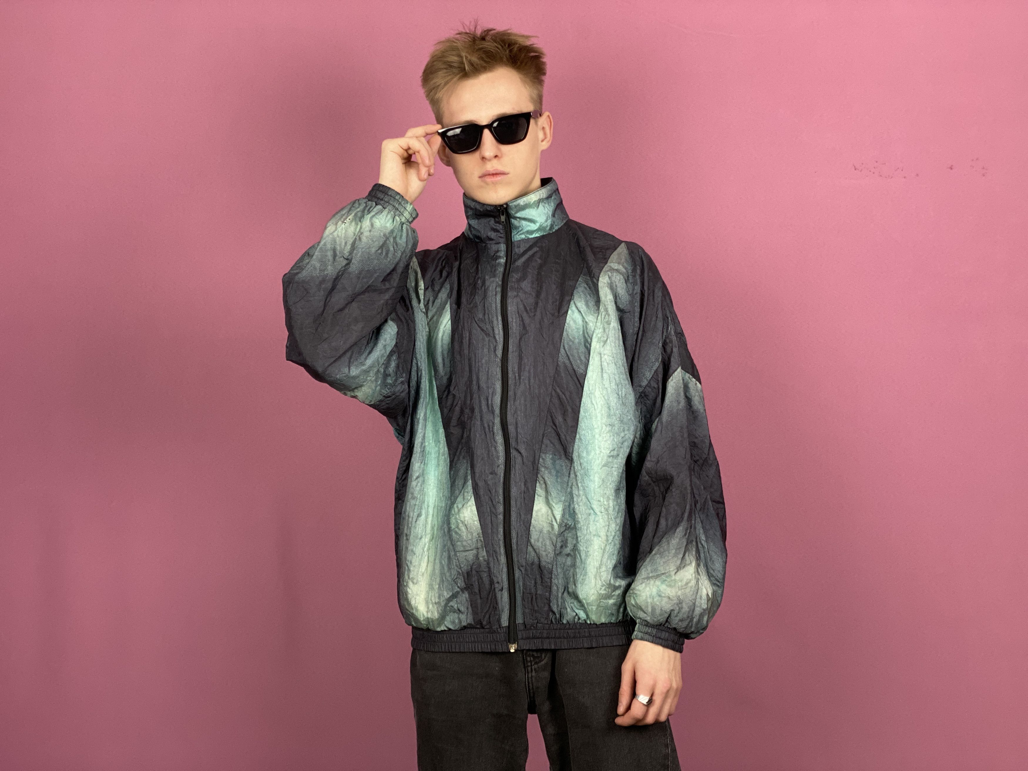 Vintage 90s Sport Star Vintage Men's Windbreaker Jacket - M Size US M / EU 48-50 / 2 - 4 Thumbnail