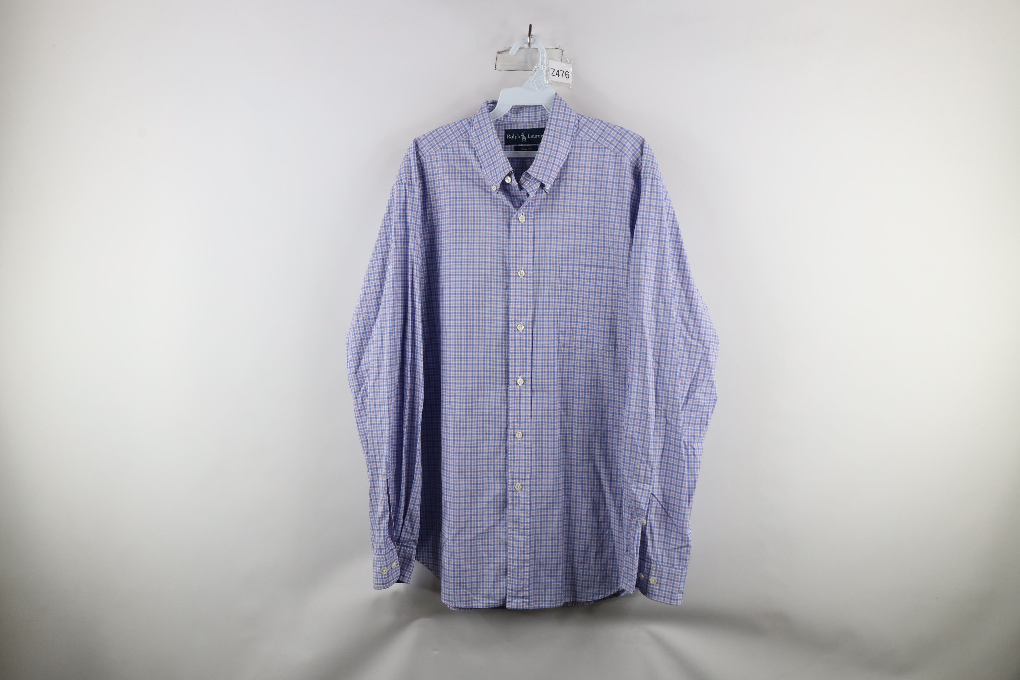 Polo Ralph Lauren Vintage 90s Ralph Lauren Fit Collared Button Down Shirt Size US L / EU 52-54 / 3 - 1 Thumbnail