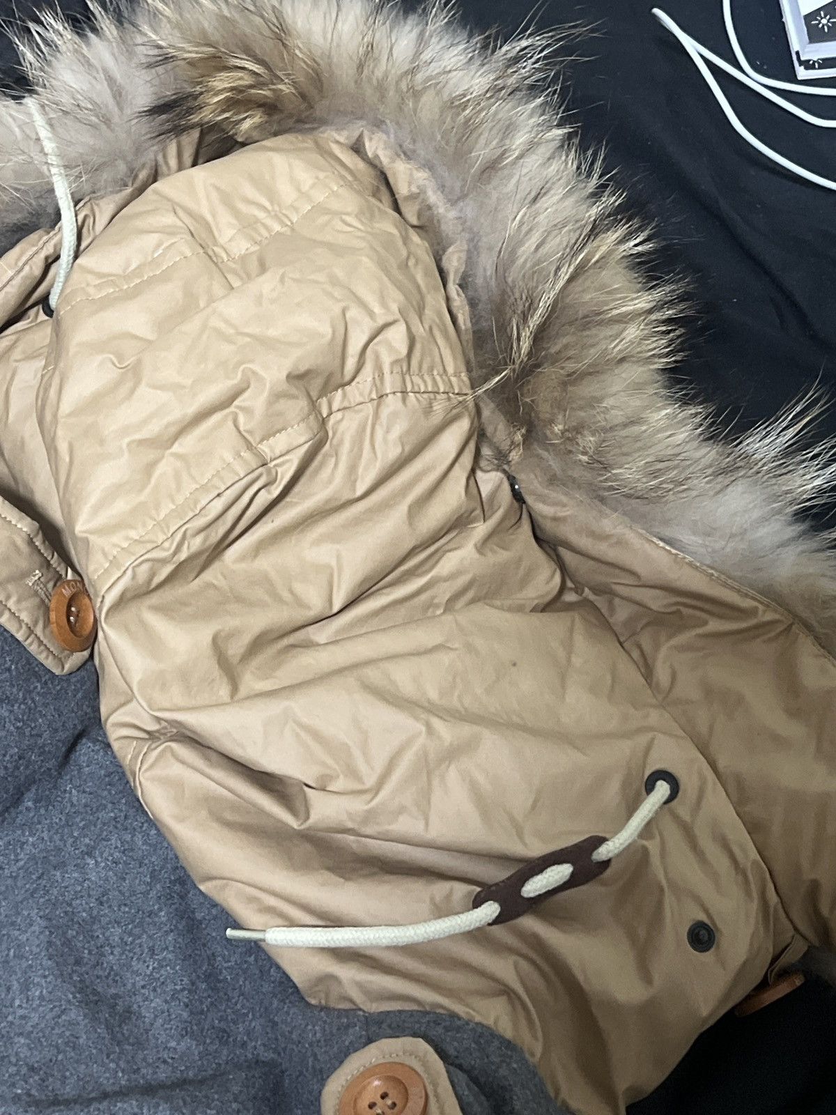 Moncler Grenoble Moncler Grenoble G32-003 Beige Wool Panel Parka Rare Vintage Size US M / EU 48-50 / 2 - 19 Thumbnail