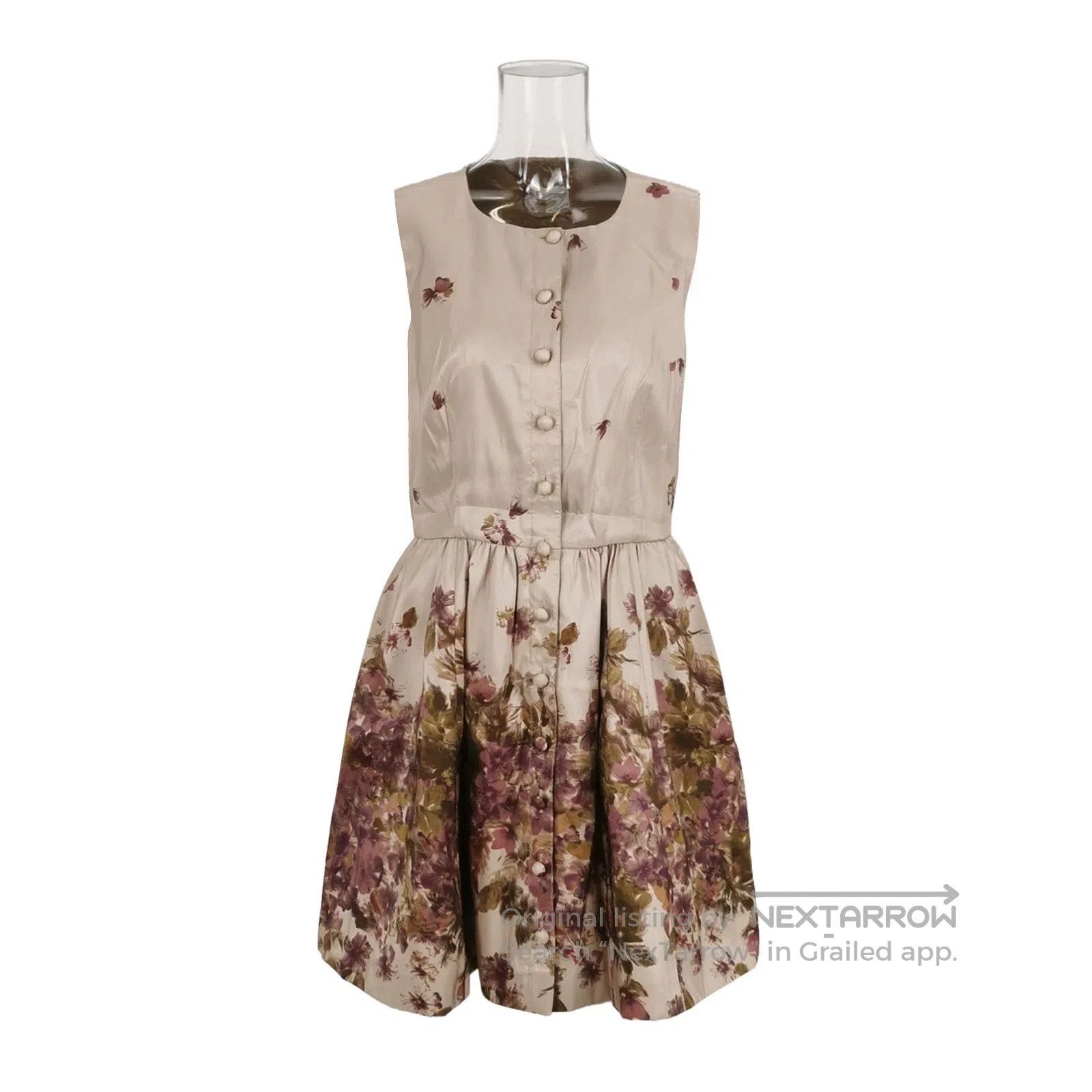 RED Valentino Red Valentino Floral Sleeveless Buttoned Dress. Size M / US 6-8 / IT 42-44 - 1 Thumbnail