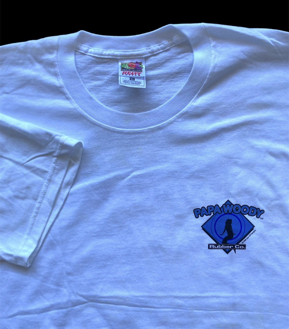 Vintage Vintage Deadstock 1998 Pappa Woodys condoms Racing promo tee Size US L / EU 52-54 / 3 - 2 Thumbnail
