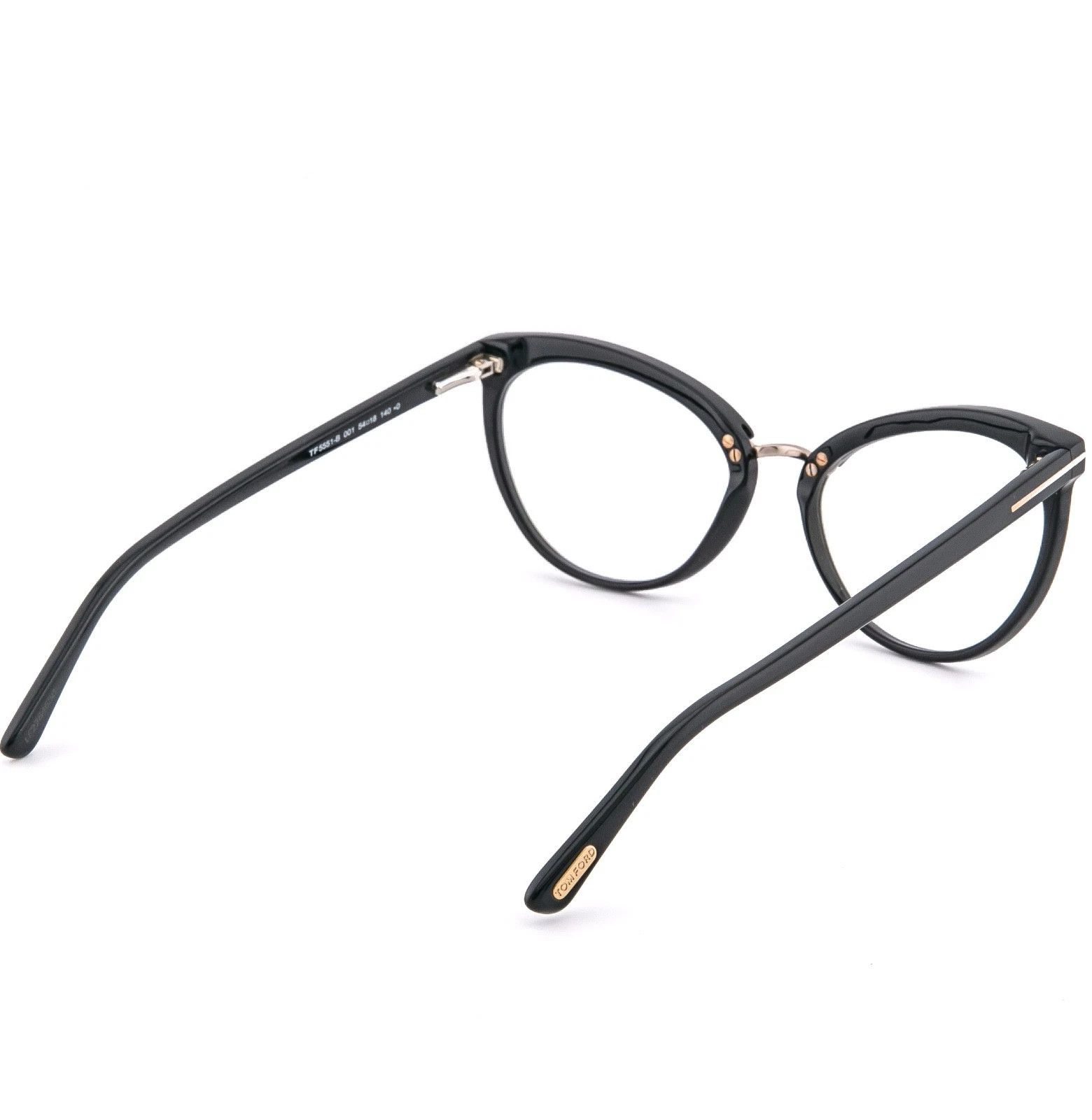 Tom Ford TOM FORD TF5551B 001 Black Blue Optical Eyeglass 5551 FT5551 Size ONE SIZE - 3 Thumbnail