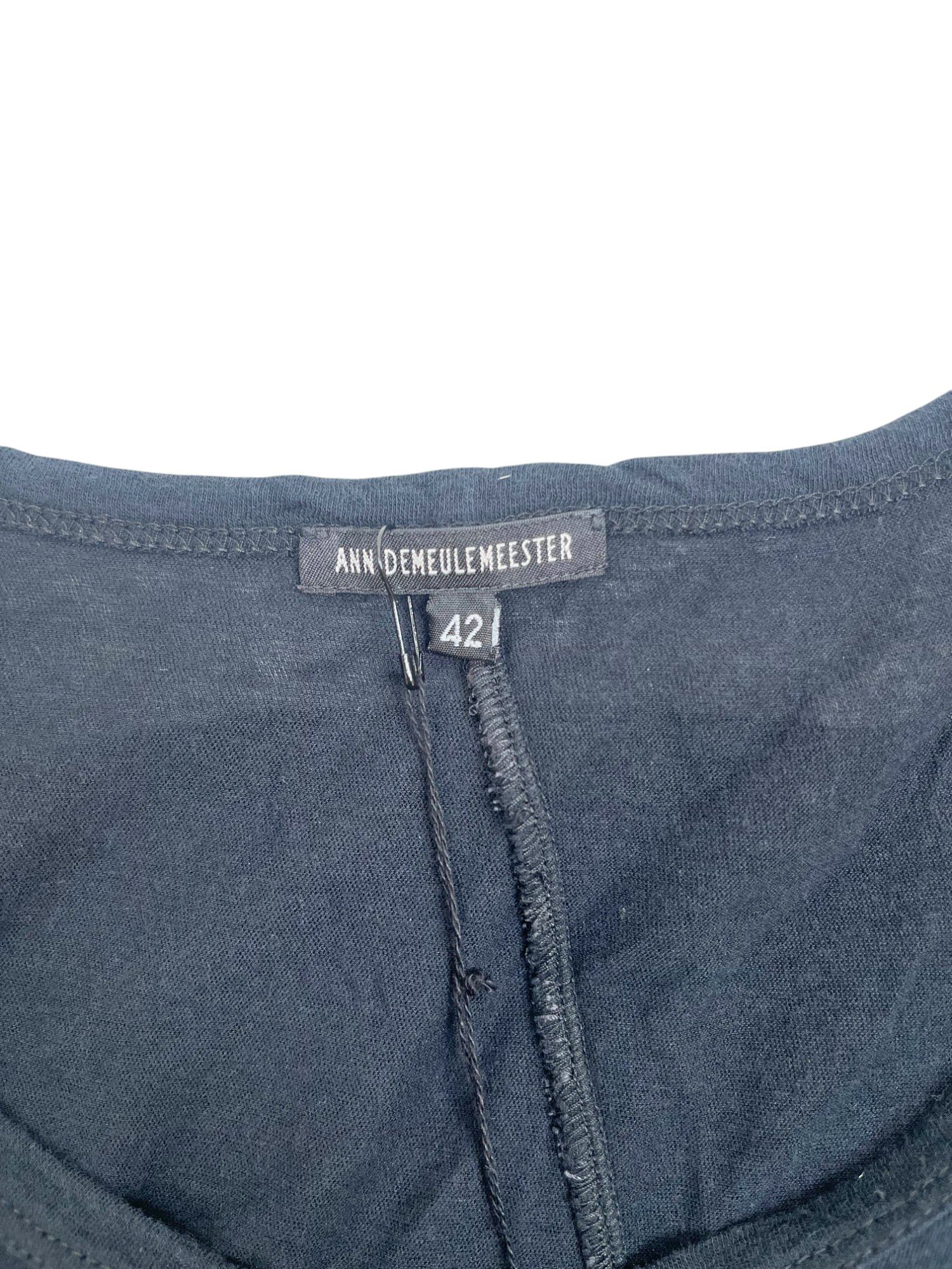 Ann Demeulemeester S/S 2004 Black "TIL ROSES" Tank Top Size M / US 6-8 / IT 42-44 - 8 Thumbnail
