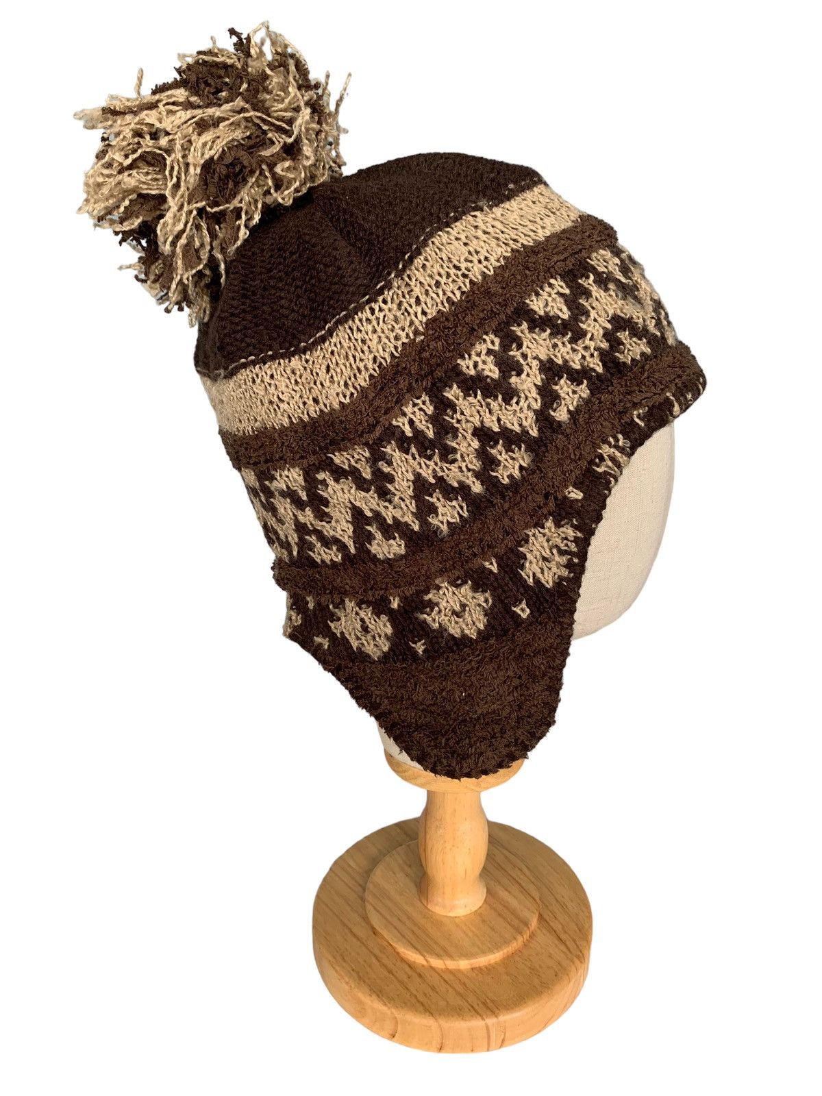 14th Addiction × Japanese Brand HIPPIES STYLE Grace Hats Earflap Knitted Beanie Hats Size ONE SIZE - 4 Thumbnail