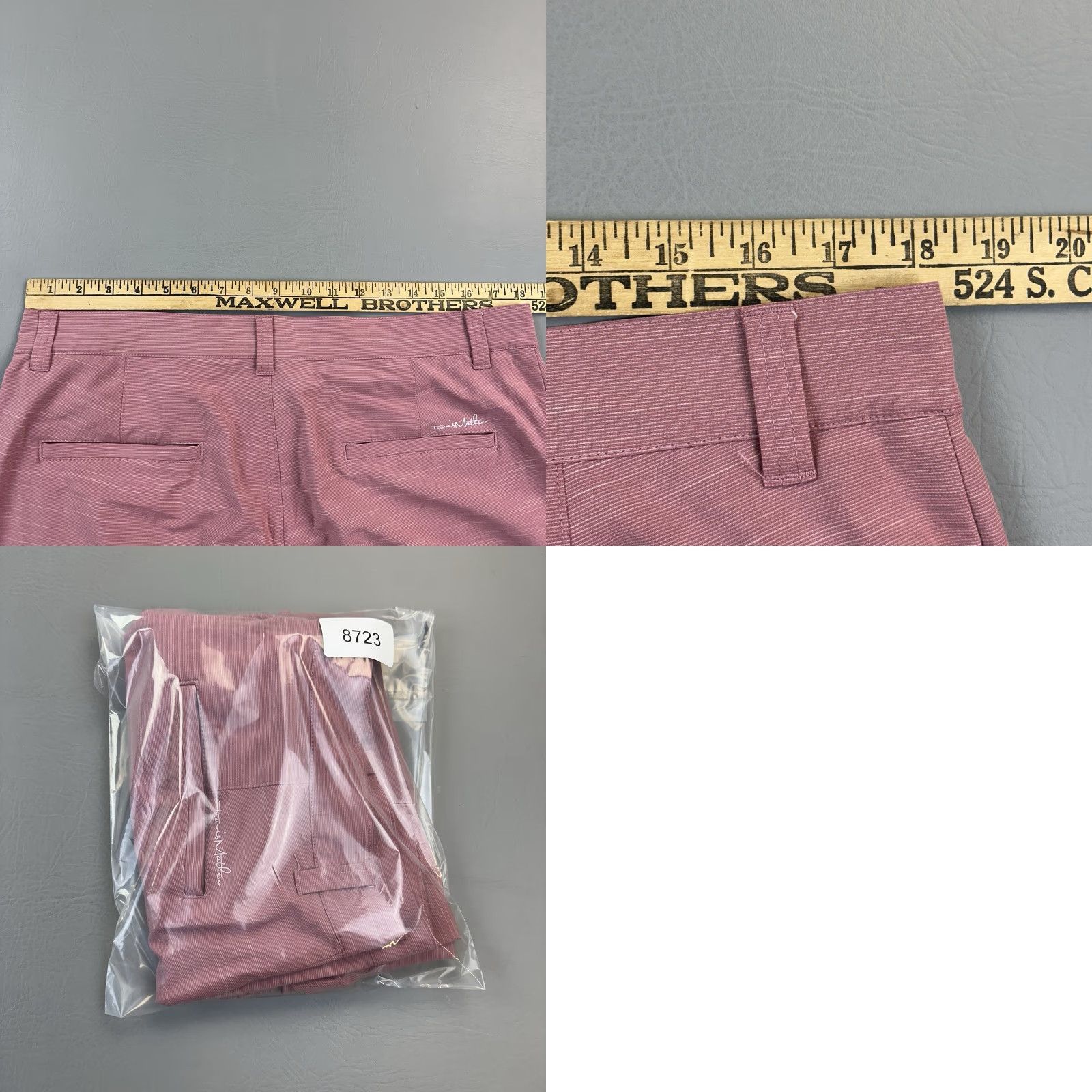 TravisMathew Travis Mathew Shorts Mens 36 Ruby Wine Lightweight Performance Golf Size US 36 / EU 52 - 8 Thumbnail