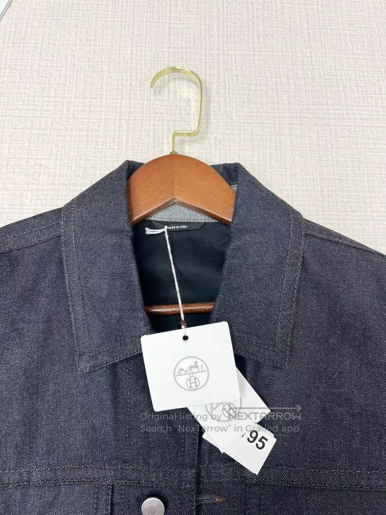 Hermes Hermes Flying horse embroidered denim jacket Size US M / EU 48-50 / 2 - 3 Thumbnail