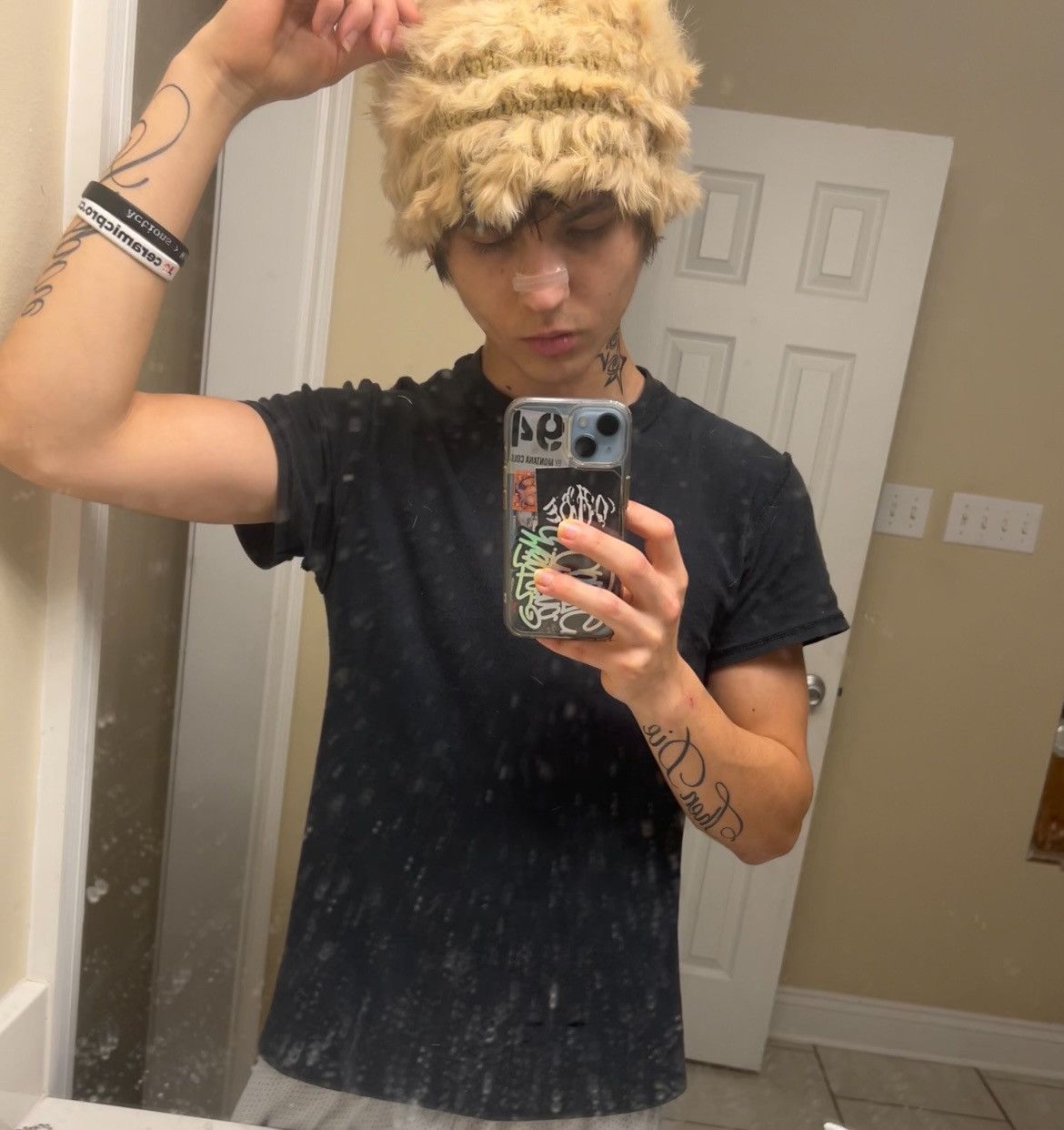 Vintage Faux Fur Beanie Snowcap Snow Hat Size ONE SIZE - 3 Thumbnail