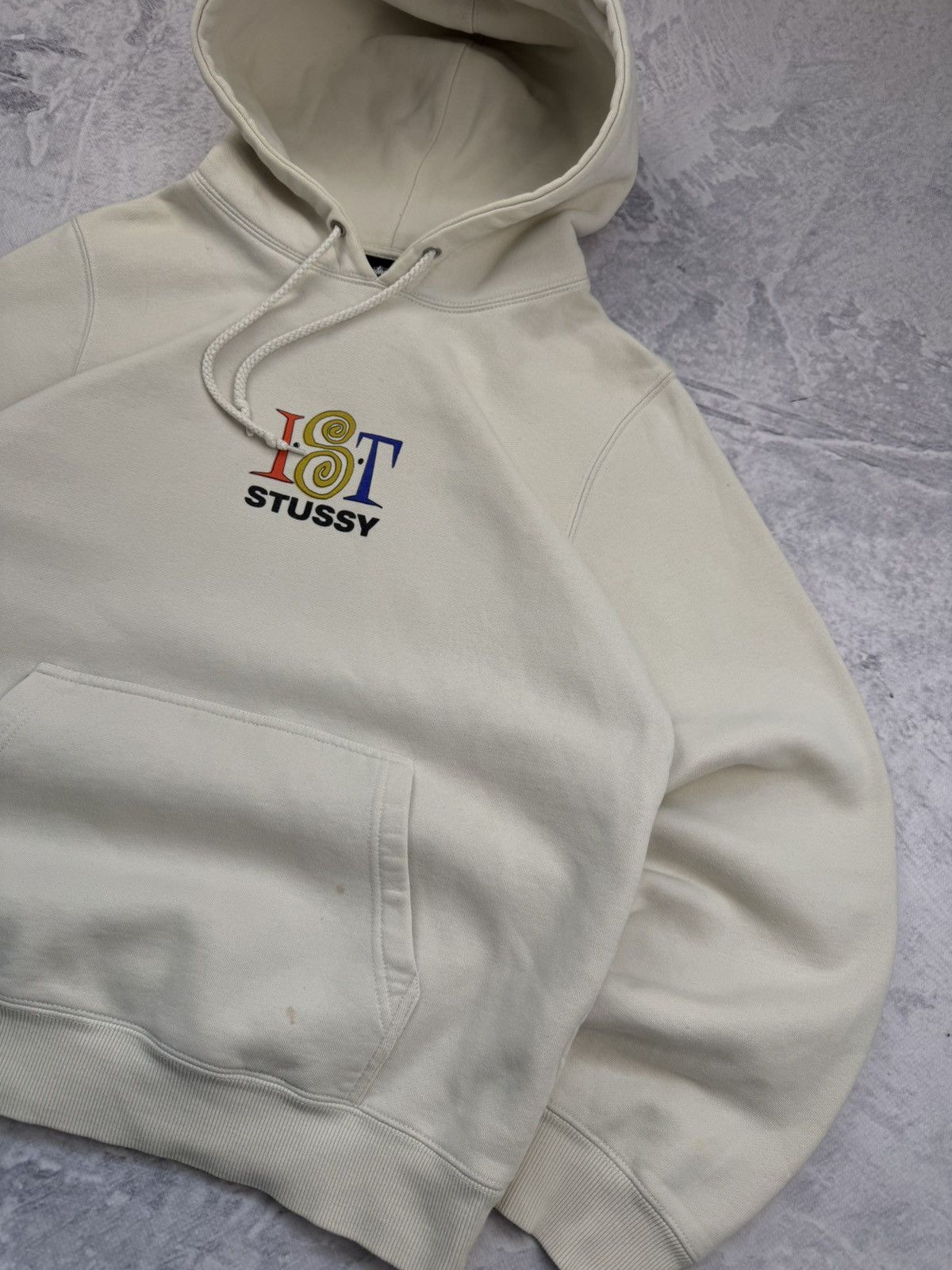 Stussy × Vintage STUSSY CENTER LOGO VINTAGE OVERSIZE HOODIE Size US M / EU 48-50 / 2 - 3 Thumbnail