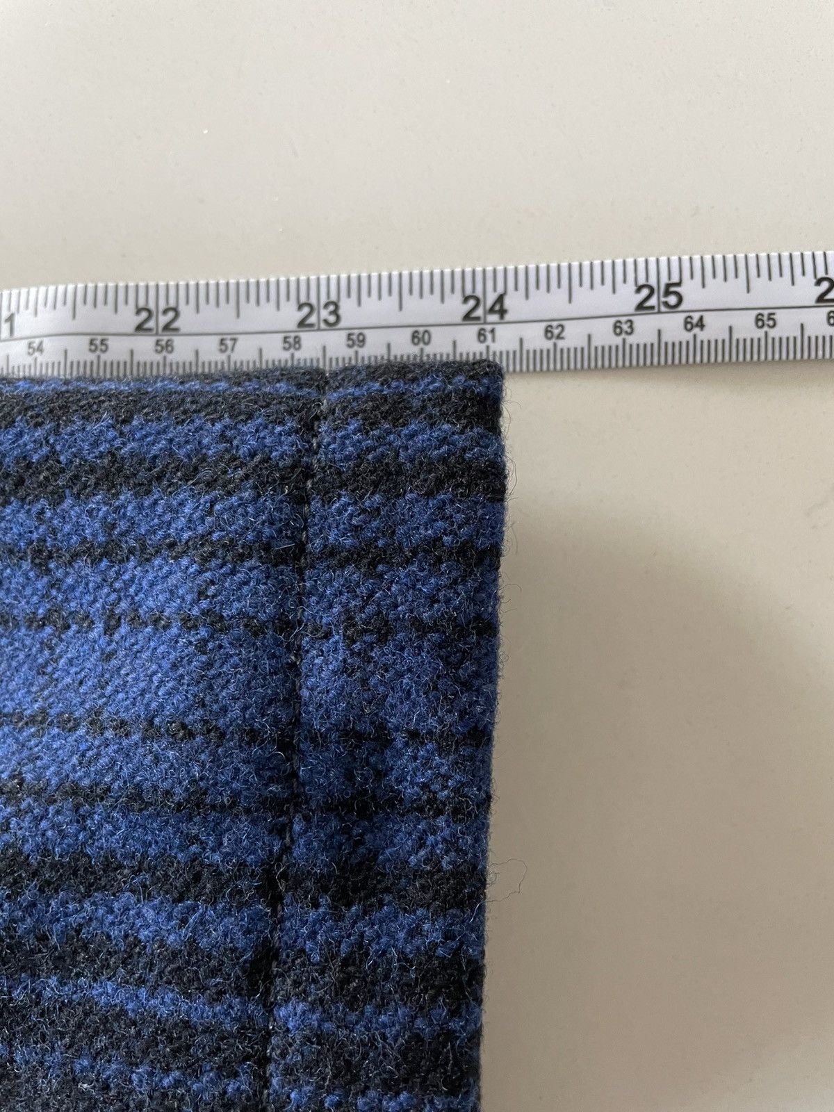 Studio D'Artisan Studio D'Artisan Blue Wool Check Zip Jacket - Size Small Size US S / EU 44-46 / 1 - 6 Thumbnail