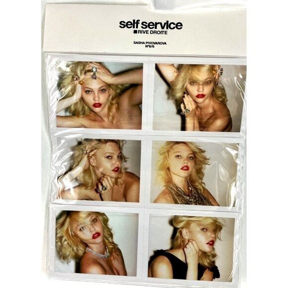 image of Saint Laurent X Self Service Rive Droite Model Stickers, Women's