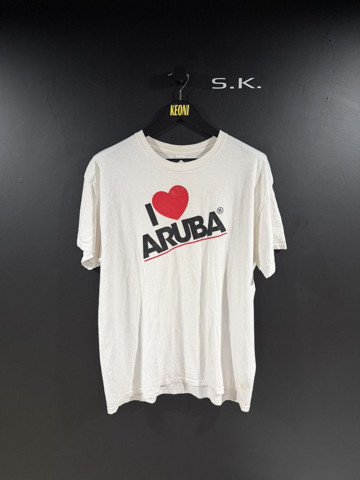 Vintage 2010s Vintage I Love Aruba Tourist Vacation Grunge Tee XL Size US XL / EU 56 / 4 - 1 Thumbnail