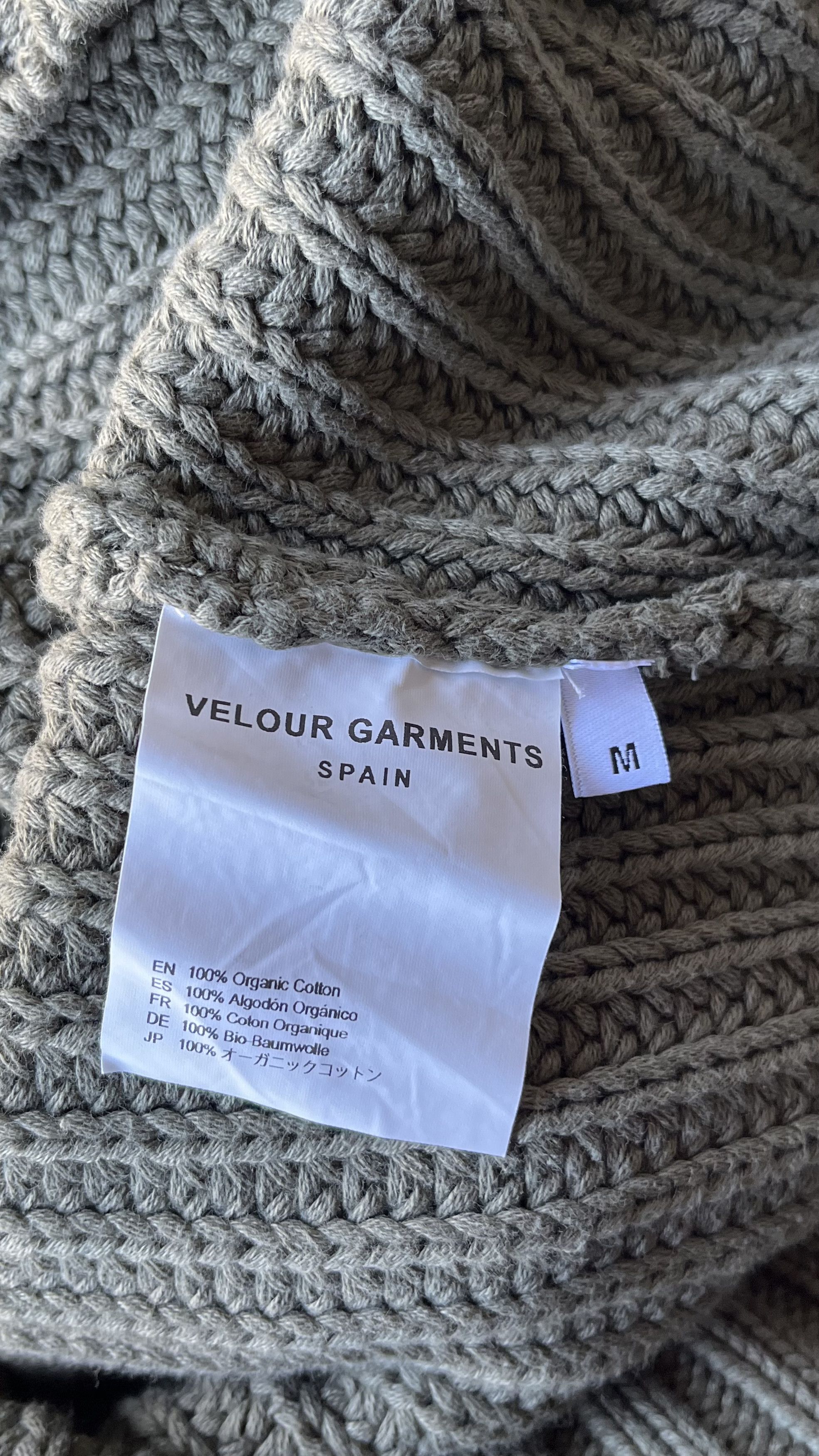 Other Velour Garments 3 Gauge 'Olive' Knit Size US M / EU 48-50 / 2 - 7 Thumbnail