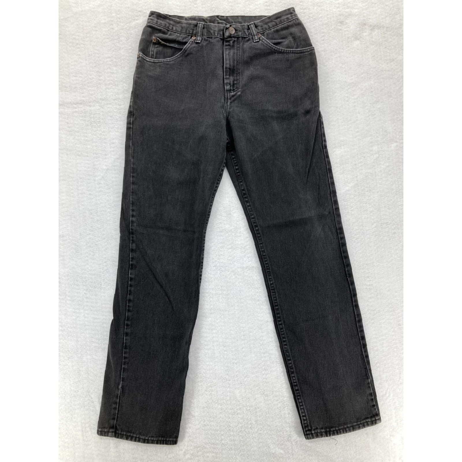 Lee VINTAGE Lee Jeans Mens 31x32 Straight Regular Black Charcoal Wash 90s Grunge Denim Size US 31 - 2 Thumbnail