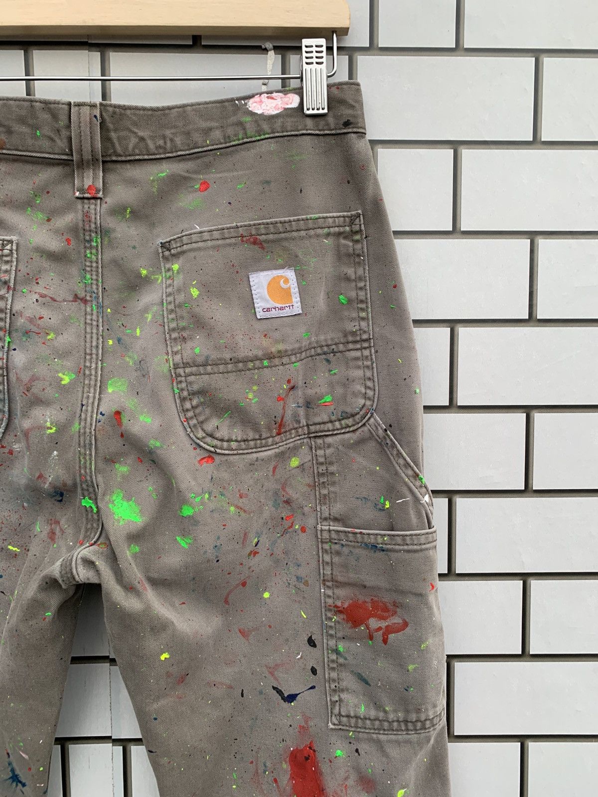 Carhartt Vintage Carhartt Carpenter Custom Painted Pants Size US 31 - 14 Thumbnail
