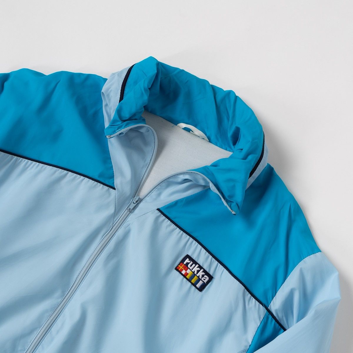 Vintage Rukka Vintage Windbreaker Jacket Blue Full Zip Lightweight Size US L / EU 52-54 / 3 - 6 Thumbnail