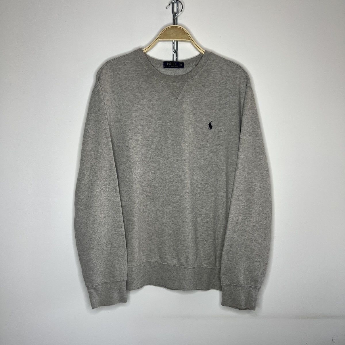 Polo Ralph Lauren Vintage Polo Ralph Lauren Sweatshirt Crewneck Grey Pony Logo Size US XL / EU 56 / 4 - 1 Thumbnail