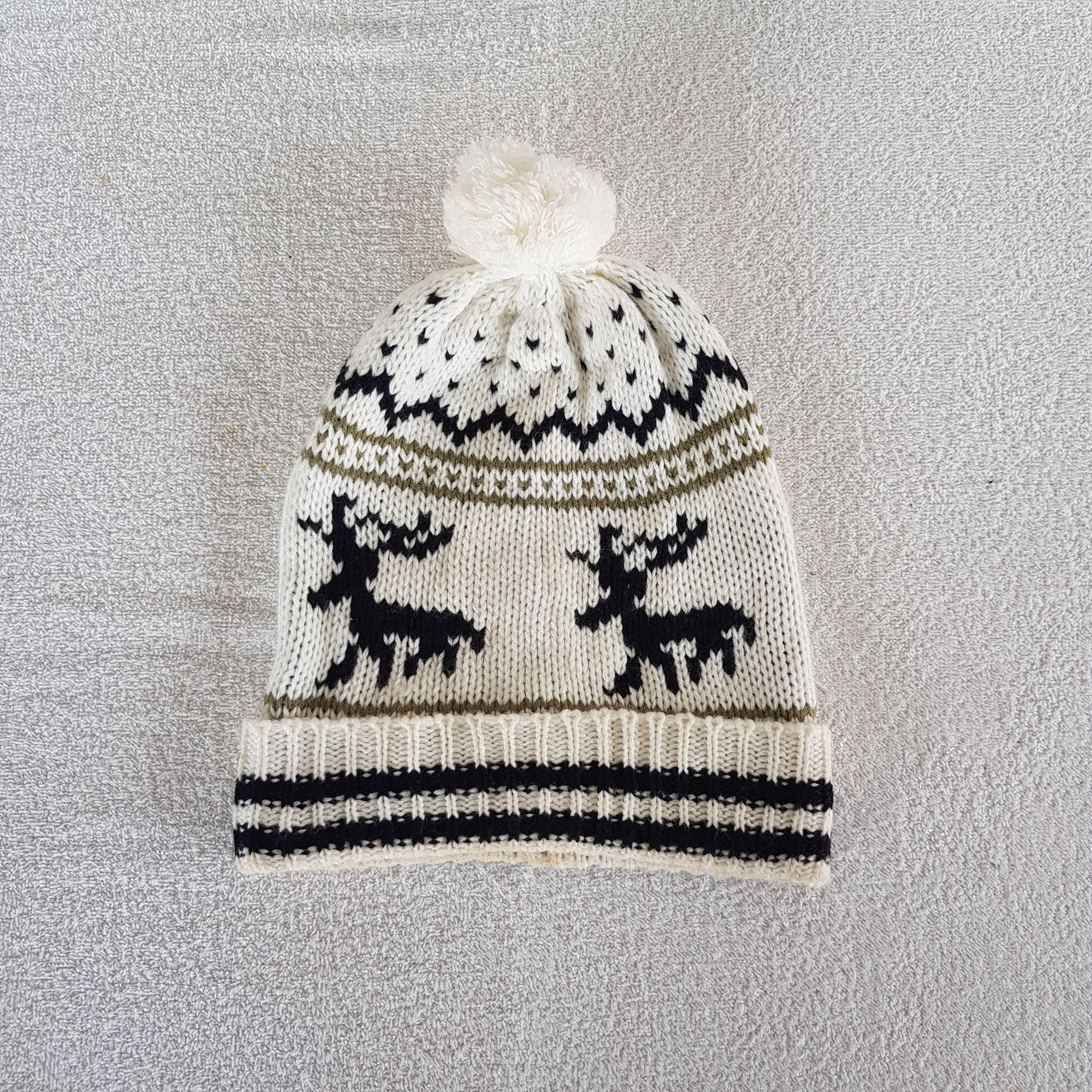 Other Vintage Unknown Japanese Brand Beanie Pom Pom Snow Caps Hat Size ONE SIZE - 5 Thumbnail