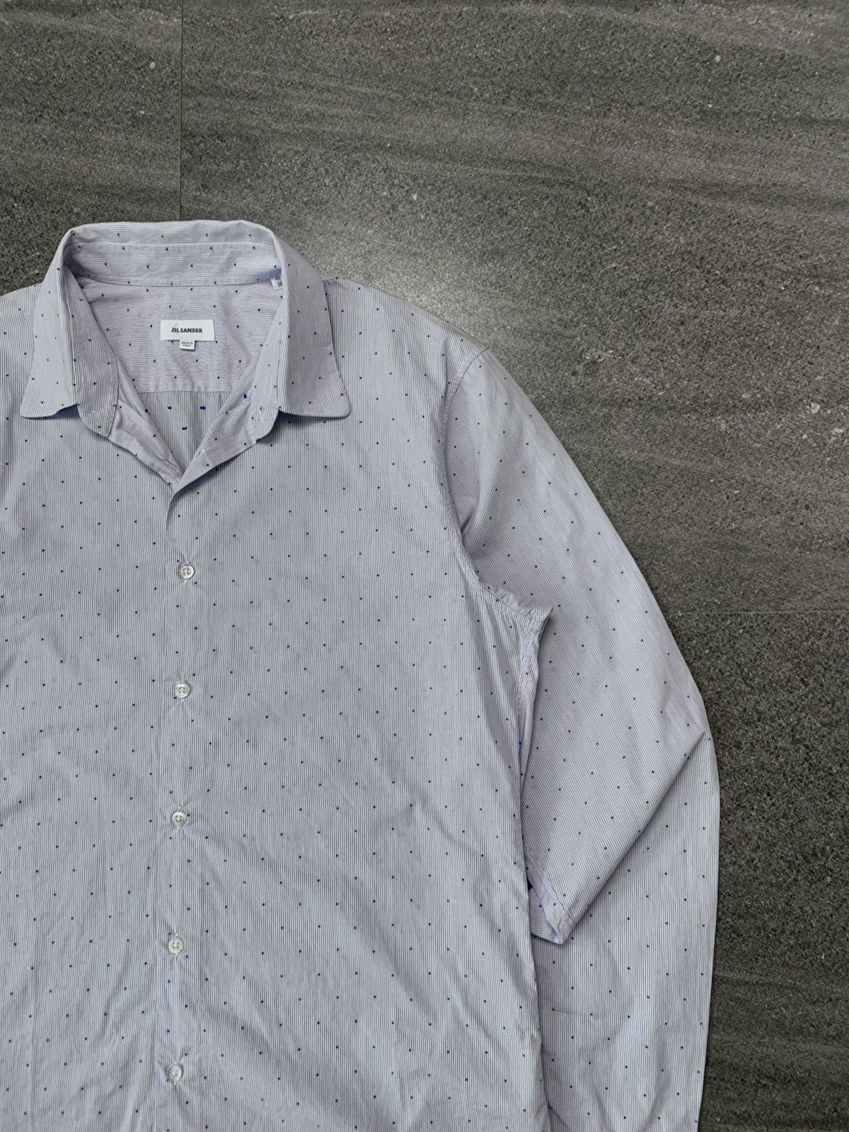 Jil Sander FREE IMPORT TAX 2000s Mini Polkadot Shirt “Tailor Made” Size US M / EU 48-50 / 2 - 3 Thumbnail