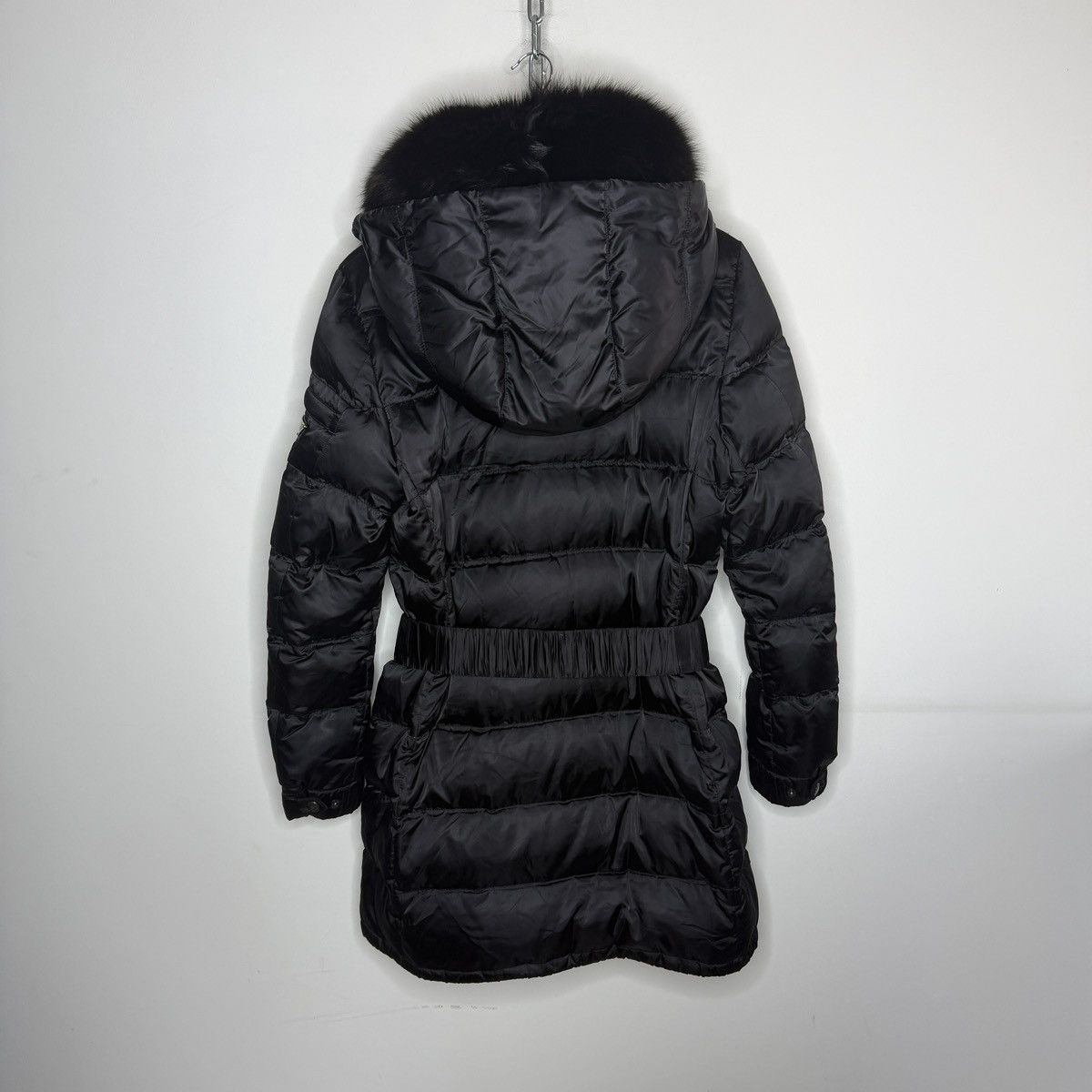 Prada Goose Down Black Fox Fur Parka Puffer Coat Jacket 46 Milan Size L / US 10 / IT 46 - 6 Thumbnail