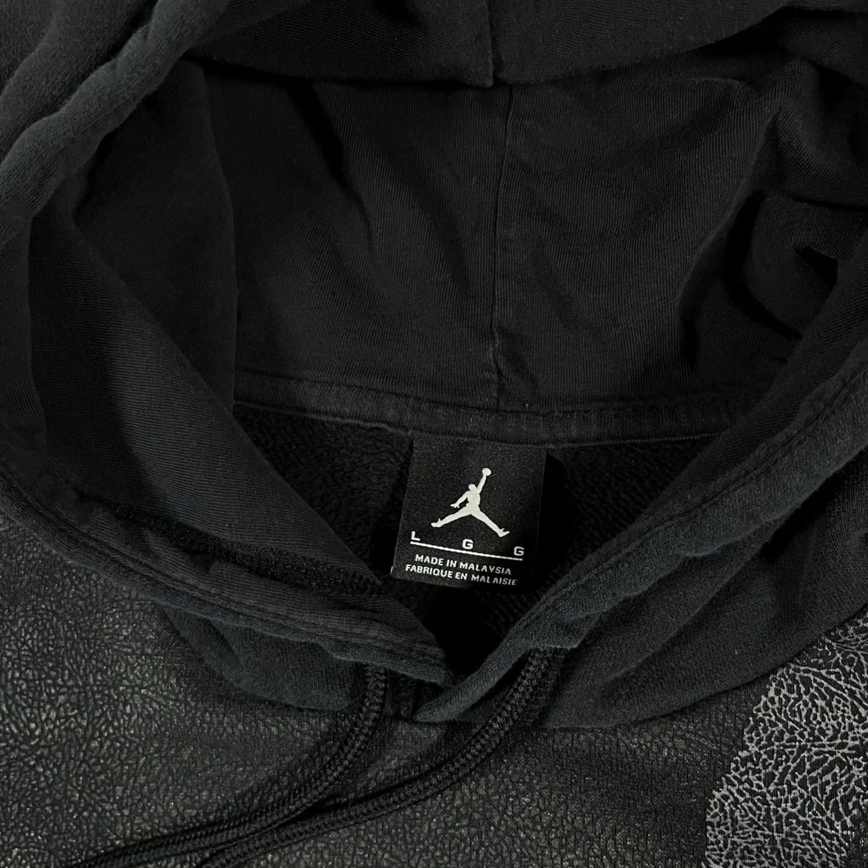 Jordan Brand VINTAGE Nike Air Jordan Hoodie Men L Pullover Sweatshirt Jumpman VTG Y2K Basketball AOP Size US L / EU 52-54 / 3 - 2 Thumbnail