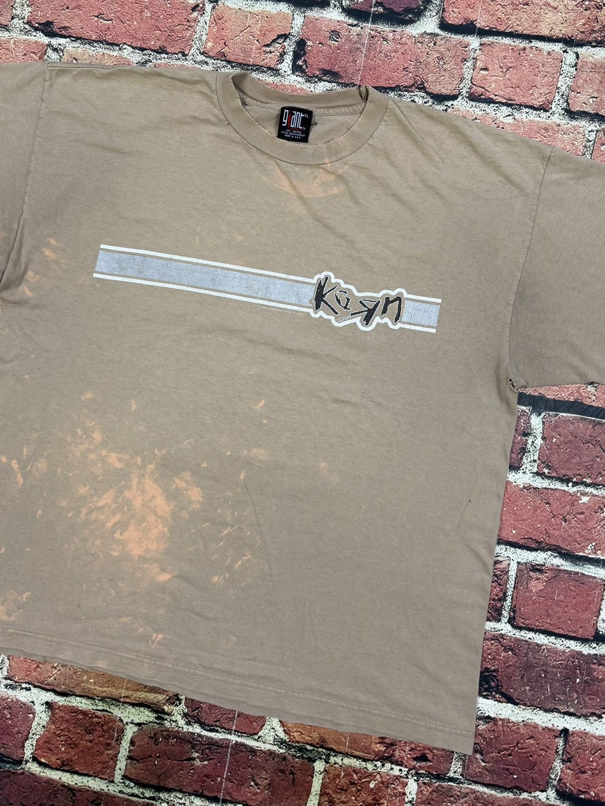 Giant Vintage 1996 KORN Nu Metal Band Tee Thrashed Distressed Size US XL / EU 56 / 4 - 8 Thumbnail