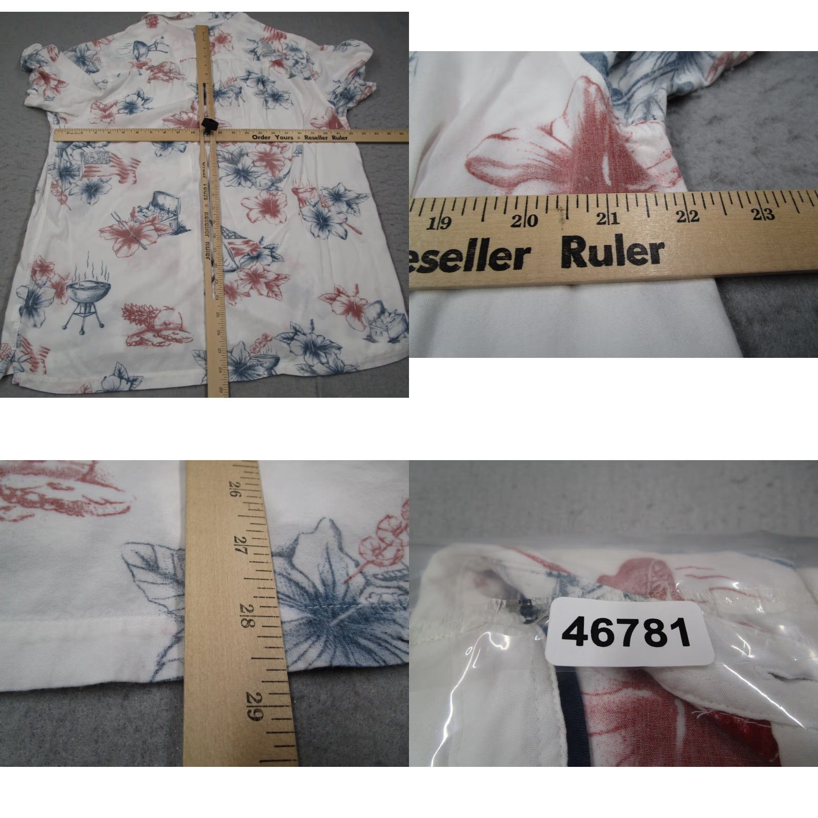 Vintage Jack ONeill Shirt Men Extra Large White Grill Master Button Up Hawaiian BBQ Tiki Mens Size US XL / EU 56 / 4 - 8 Thumbnail