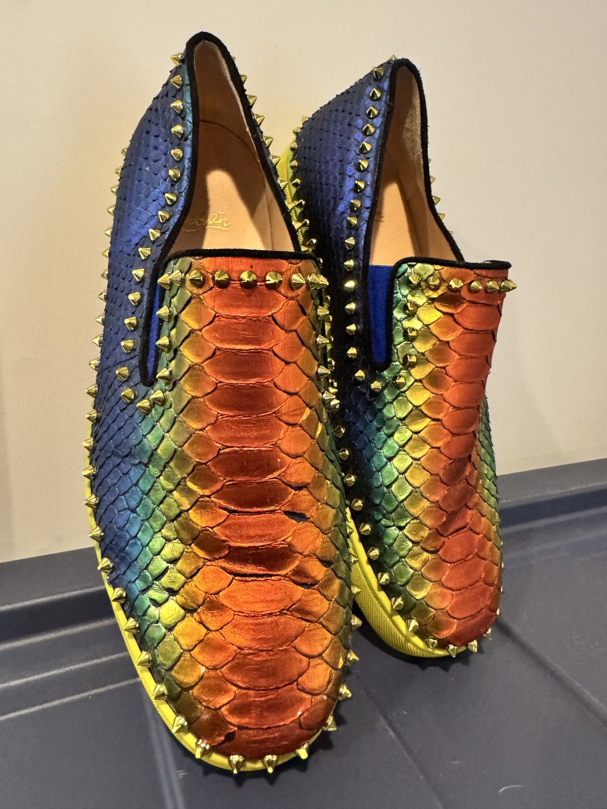CHRISTIAN LOUBOUTIN PATENT PIK BOAT MEN\'S LOAFERS size 43 Christian Louboutin CHRISTIAN LOUBOUTIN PATENT PIK BOAT  main image 3