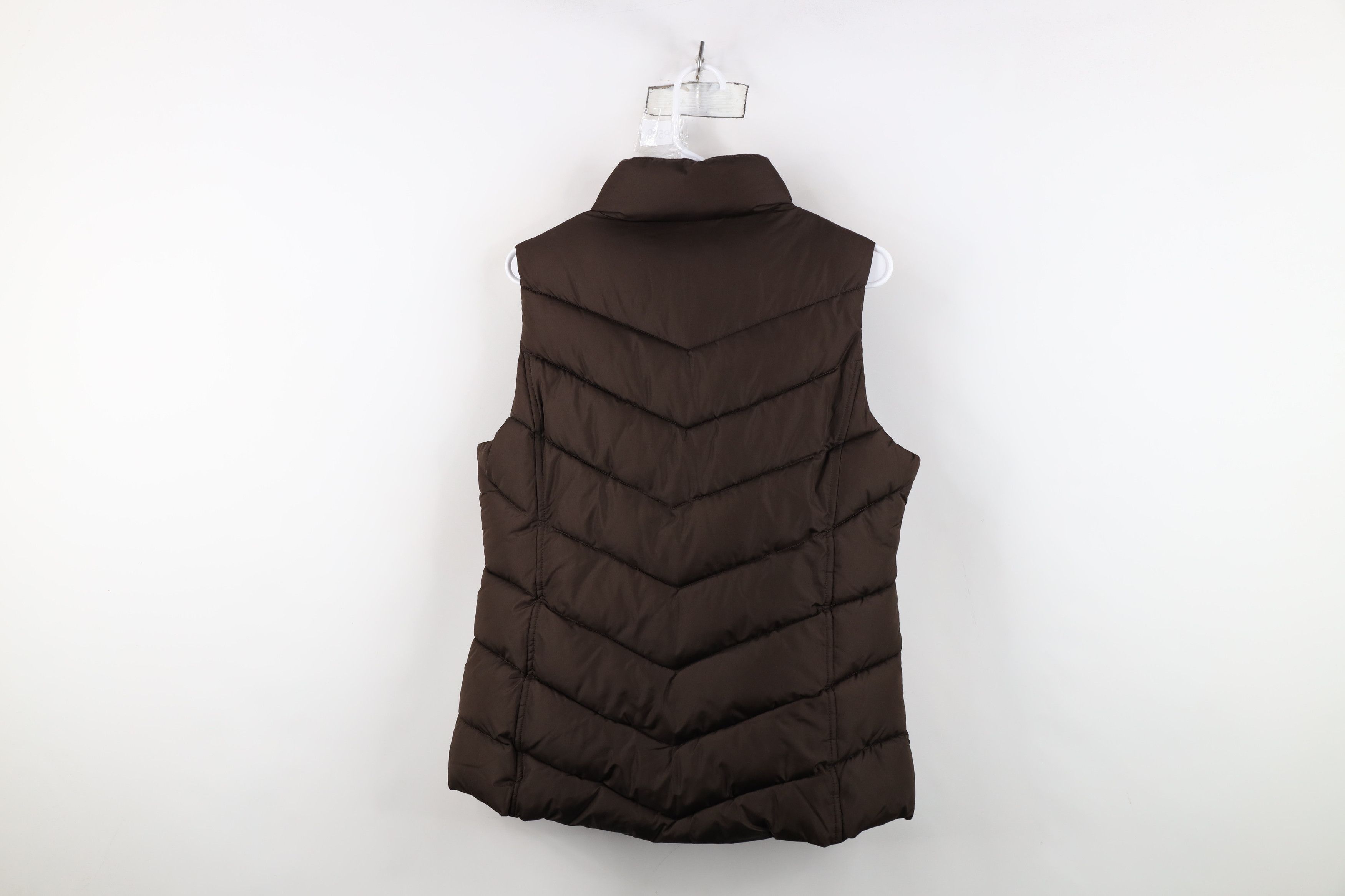 Gap Vintage Y2K Gap Babydoll Full Zip Puffer Vest Jacket Brown Size M / US 6-8 / IT 42-44 - 12 Thumbnail