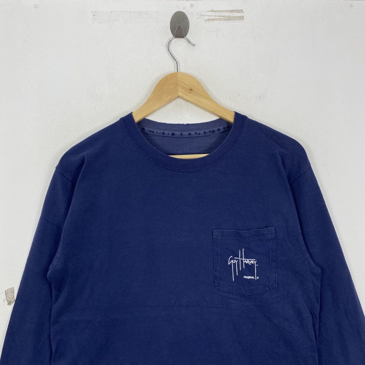 Vintage Vintage Guy Harvey Navy Long Sleeve Fish Graphic Shirt L Size US L / EU 52-54 / 3 - 3 Thumbnail
