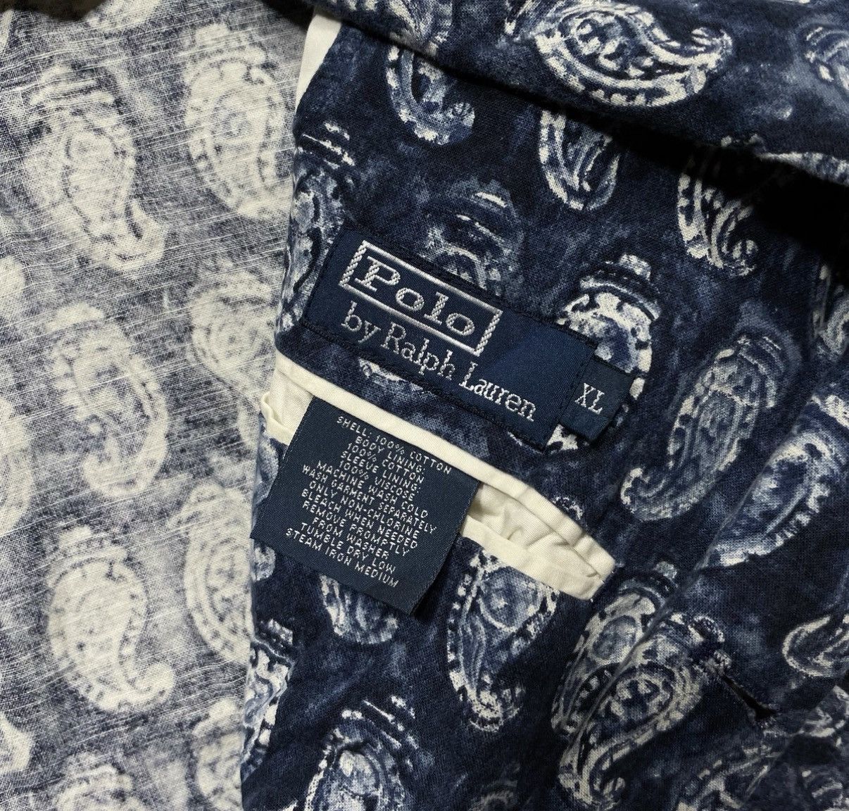 Polo Ralph Lauren Ralph Lauren Indigo Paisley Blazer K22 Size US XL / EU 56 / 4 - 5 Thumbnail