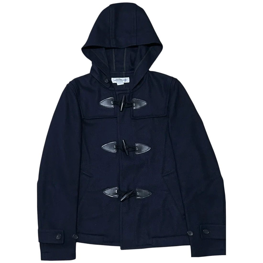 Comme des Garcons Black Leather Hooded Jacket | Grailed