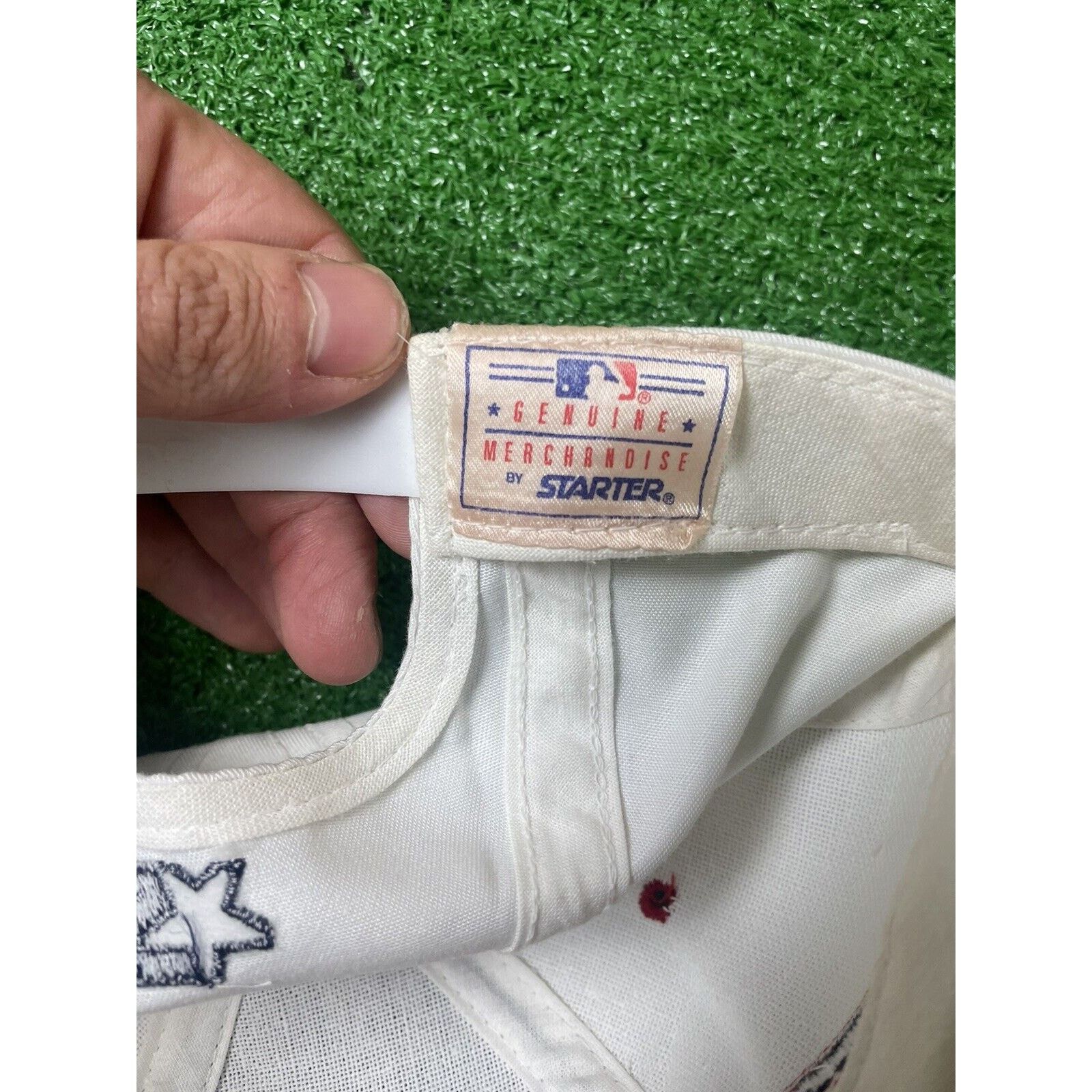 Starter Vintage 90s Starter Atlanta Braves MLB Snapback Hat USA Size ONE SIZE - 5 Thumbnail