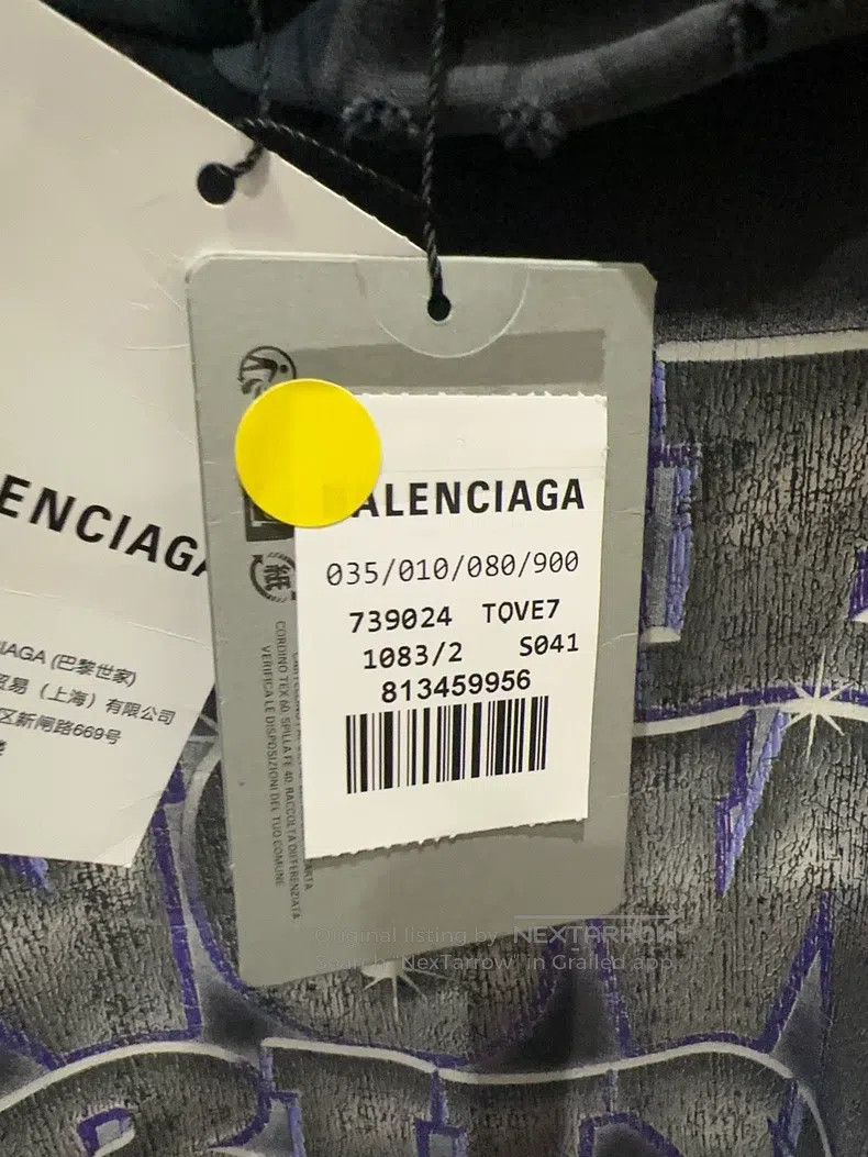 Balenciaga Balenciaga Letter Logo Printed Hooded Long Sleeve Sweater Size US M / EU 48-50 / 2 - 5 Thumbnail