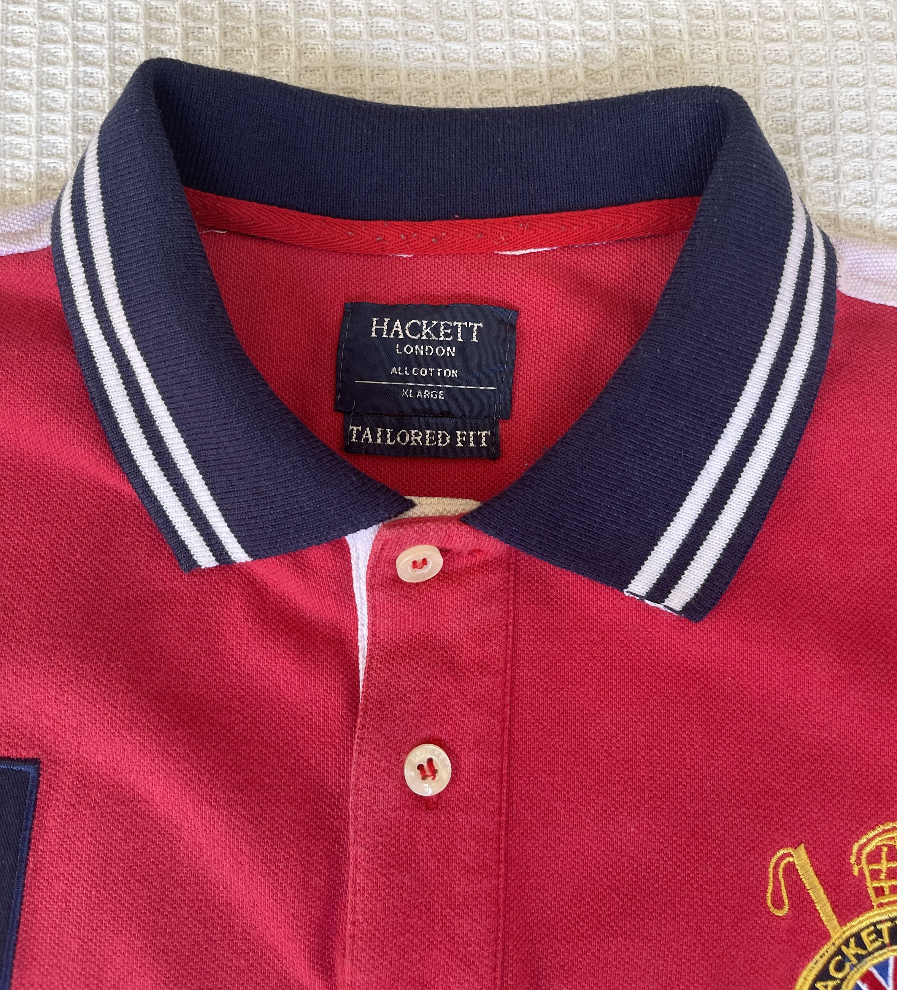 Hackett × Rugby Ralph Lauren 🔥HACKETT LONDON POLO CLUB🔥Embroidered Big Logo Polo Tshirt Size US S / EU 44-46 / 1 - 15 Thumbnail