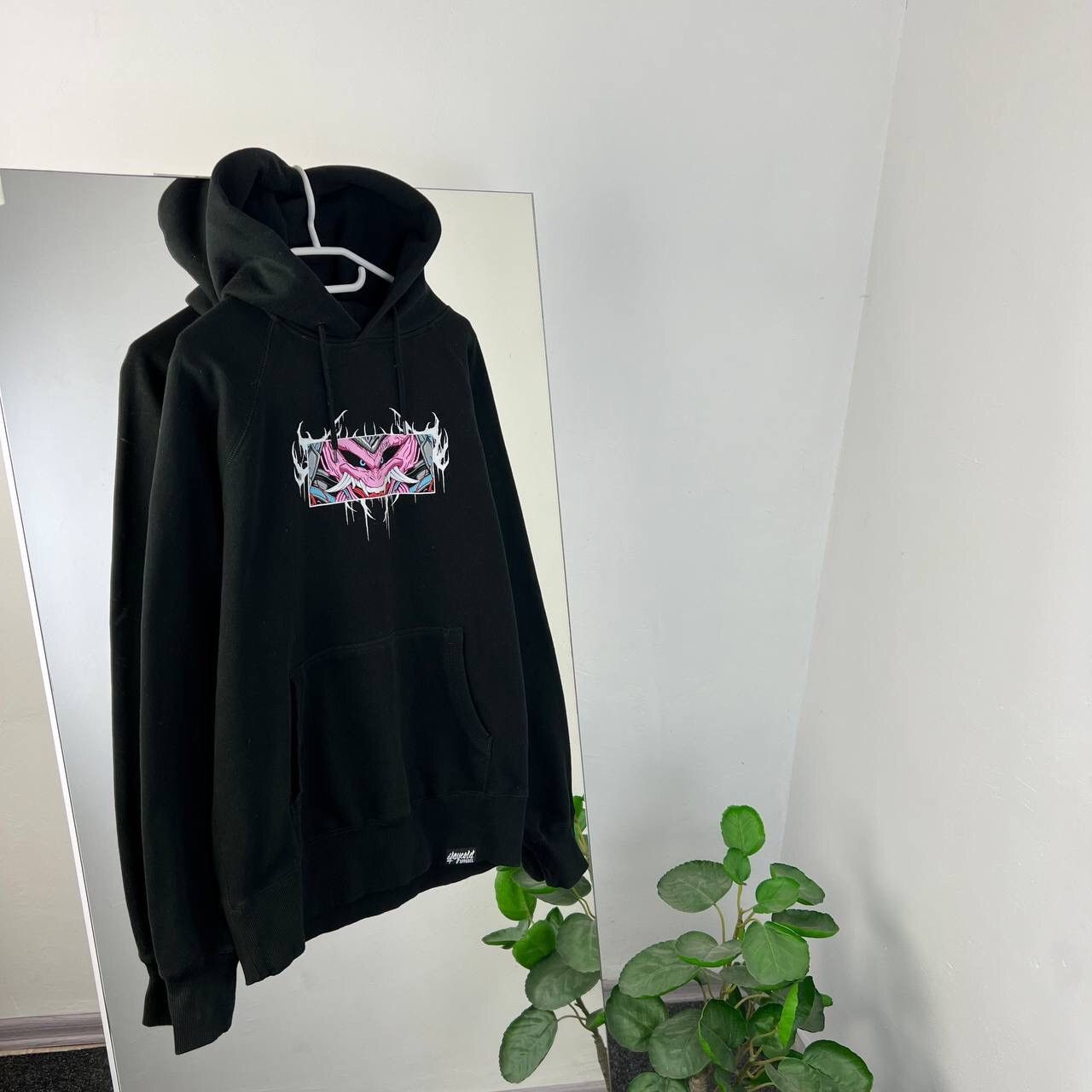 Vintage Japanese Anime Over Print Boxy Fit Hoodie Dragon Y2K Size US L / EU 52-54 / 3 - 2 Thumbnail